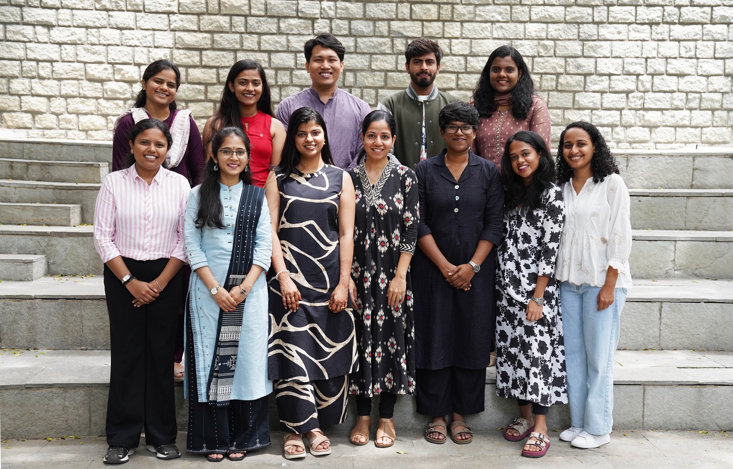 A group photo of the incoming cohort of NSR Pre-doc fellows 2025-26 at IIMB, marking the beginning of their research journey.