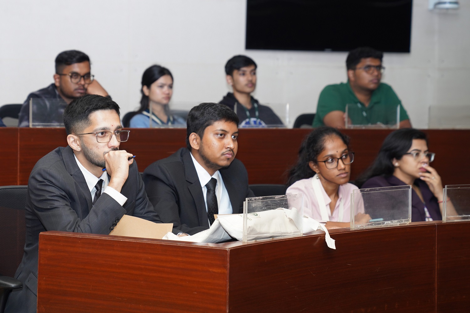 A section of the audience at the panel discussion on ‘Pathways from Primary Health Care to Universal Health Care’ on 20 August 2025, during the XX International Conference on Public Policy & Management being hosted by IIMB’s Centre for Public Policy. 