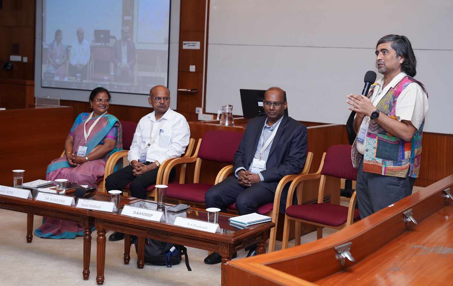 A section of the audience at the panel discussion on ‘Pathways from Primary Health Care to Universal Health Care’ on 20 August 2025, during the XX International Conference on Public Policy & Management being hosted by IIMB’s Centre for Public Policy. 