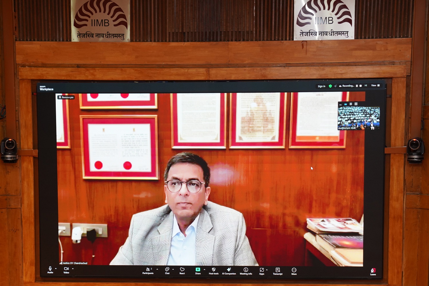 In the Inaugural address, Justice Dr. D.Y. Chandrachud, Former Chief Justice of India, emphasized governance as a moral choice rooted in institutional values and not just legal compliance.