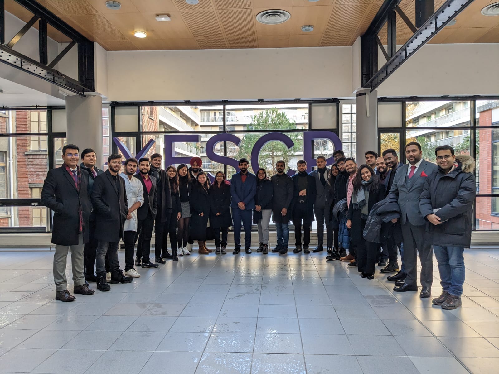 This year the EPGP Class of 2023 is divided into two groups, visiting ESCP Business School – Paris, France and IE Business School – Madrid, Spain, respectively