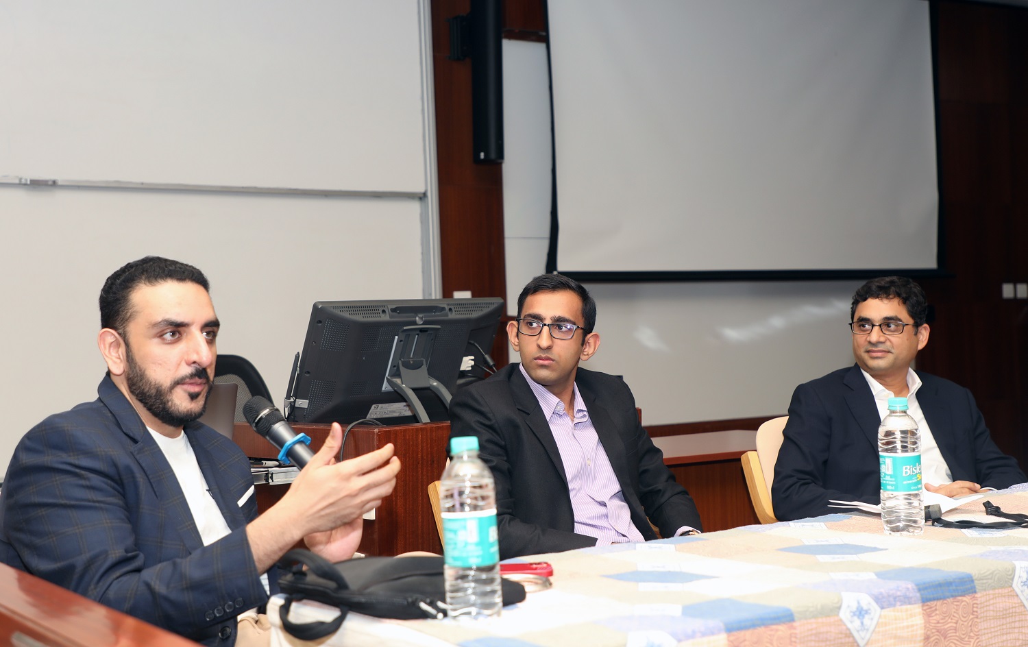 (L-R) Mohit Gulati, Founder, ITI; Prof. Anirudh Dhawan, faculty from the Finance and Accounting area, IIMB, and Imran Jafar, Managing Partner, Gaja Capital, at the panel discussion on: ‘Evolution of start-up space in India and its future’.