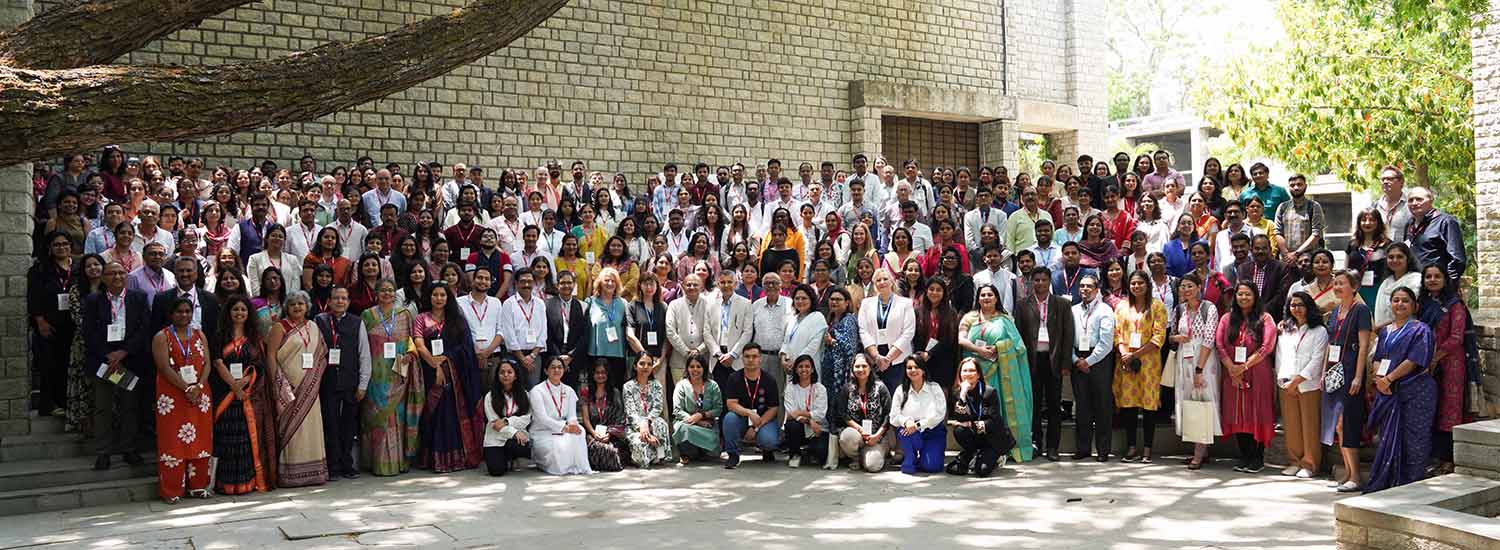 A group photo of the participants of the sixth Human Resources International Conference, organized by the Human Resources Division of the Academy of Management, along with IIMB faculty, staff and students, on 9th April 2026.