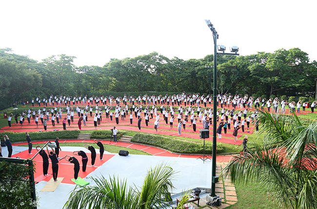 IIM Bangalore celebrates International Yoga Day on campus