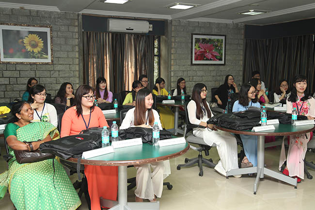 Over 20 students from Vietnam National University visit IIMB on exchange program