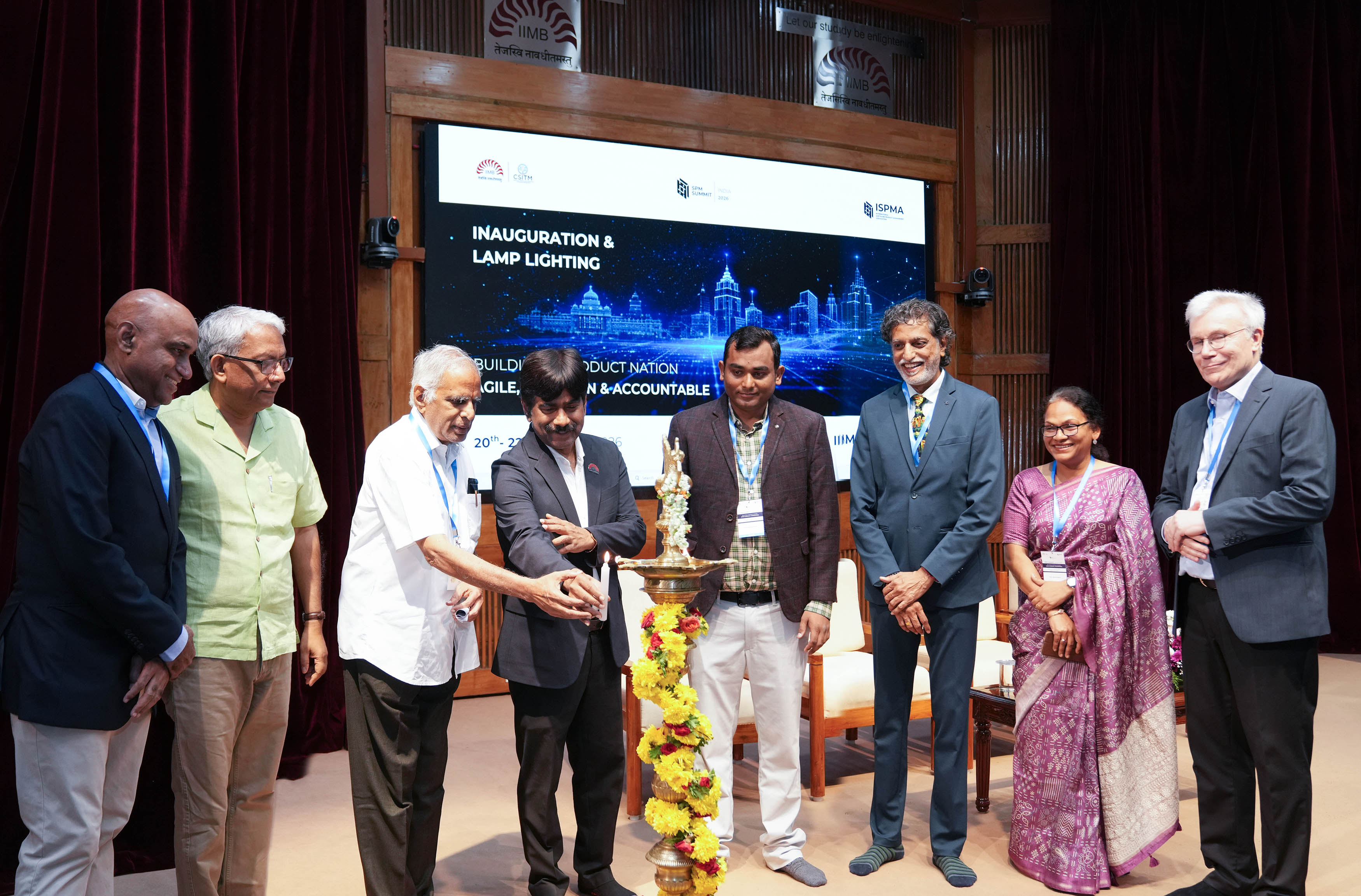 (L-R) On Day 3 of the summit, Prof. S. Sadagopan, Founder Director, IIIT Bengaluru, moderated a panel on ‘Panel: Building a Product Nation: Role of Academia, Industry, Startups and Government’, featuring Prof. Rishikesha T Krishnan, Former Director, IIMB; Prof. Mahadeo Jaiswal, Founder Director, IIM Sambalpur; Prof. Ramesh Venkateswaran, Chairman, Board of Governors, IIT Palakkad; Dr. Archana Shukla, Director, HSB; and Dr. Geetha Manjunath, Founder, Niramai Health Analytix.