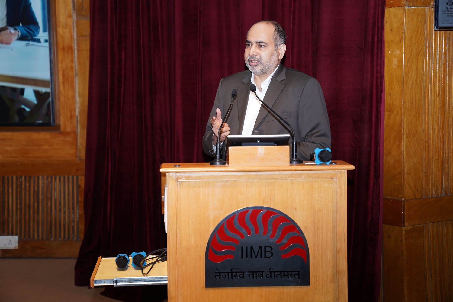 Ajay Nair, Partner and Leader for Supply Chain Transformation, PwC India, delivering Keynote 1 on securing supply chain’s strategic role at the conference.