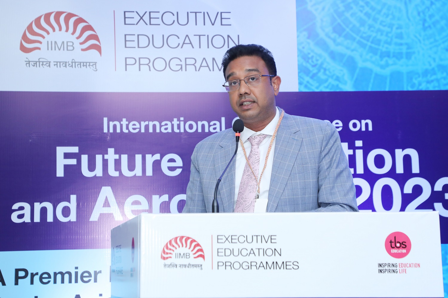 Mr. Chandra Shekhar Y, Sr. Director - Global Sourcing Strategy, GE Aviation, spoke on 'Future of Supply Chain in Aviation and Aerospace'.