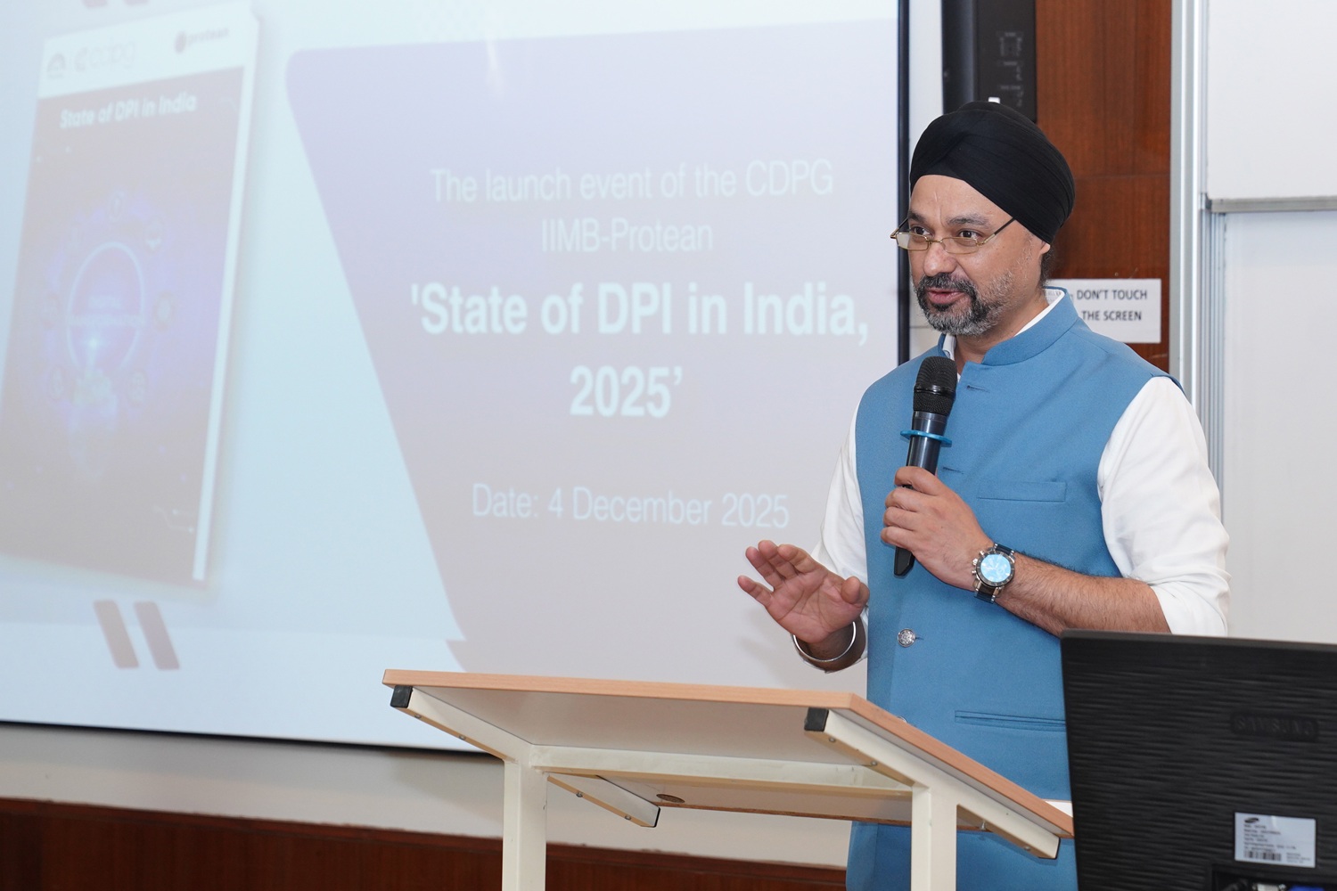 Mr. Harpreet Singh Anand dwelt on the collaborative spirit guiding the partnership between Protean and the Institute.