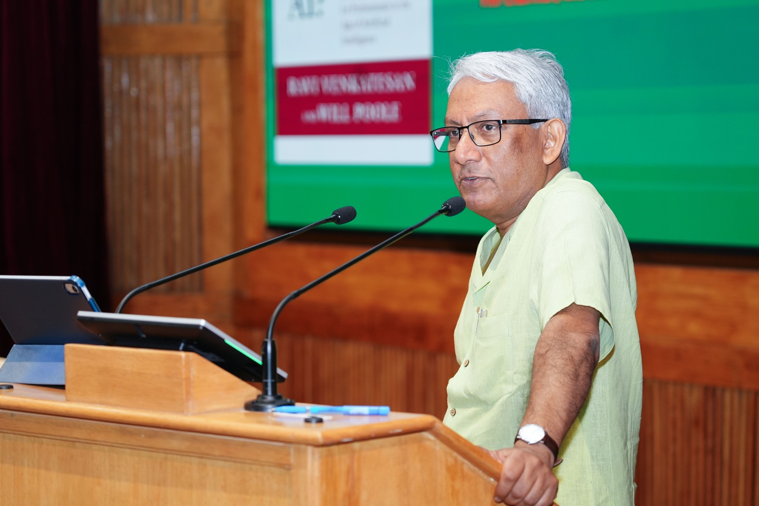 Mr. Ravi Venkatesan, social entrepreneur and former Chairperson of Cummins India, Microsoft India, and Bank of Baroda, delivered the keynote address titled ‘Putting AI to Work for People’.