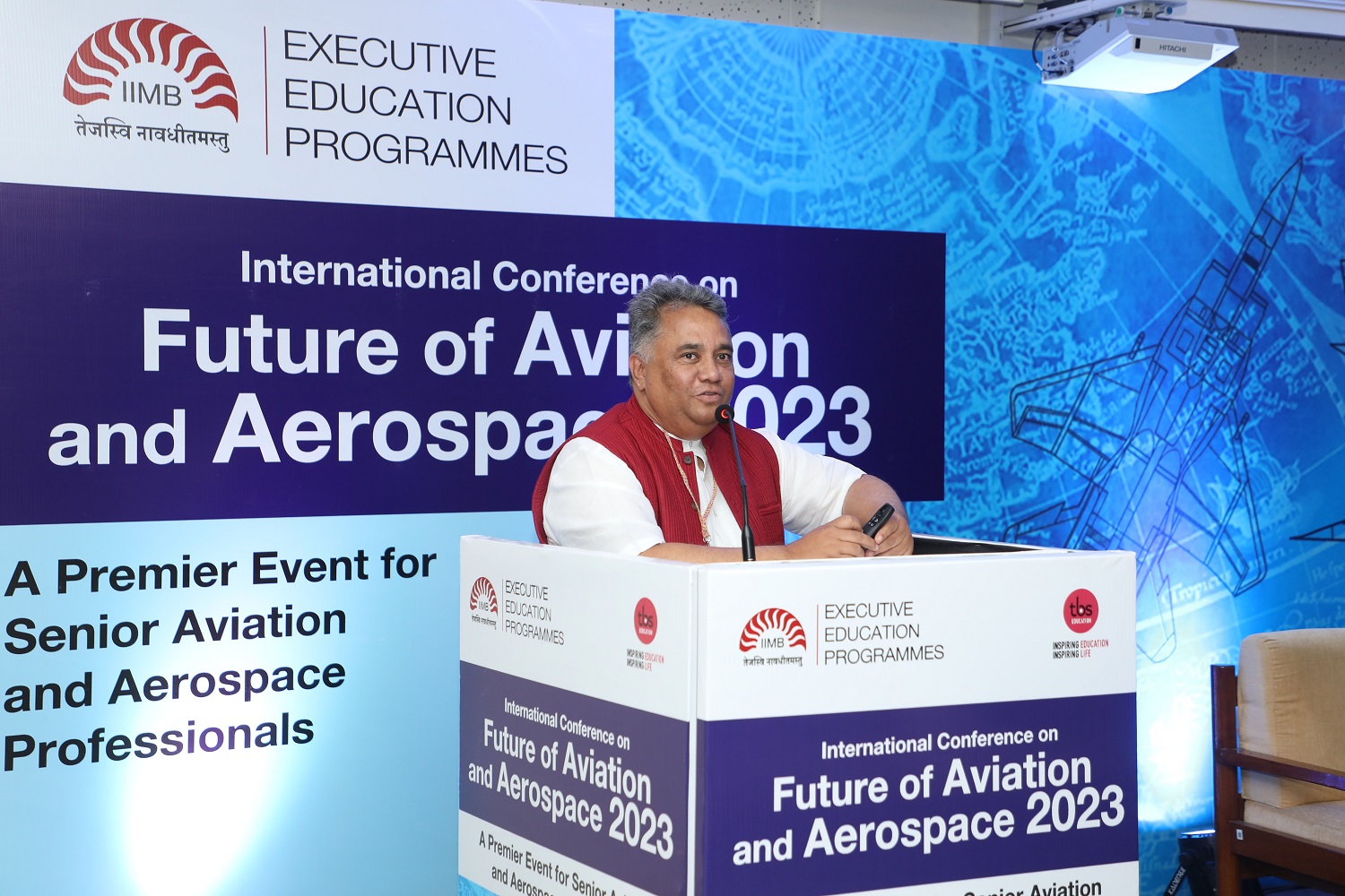 Mr. Suraj Chettri, Head of Human Resources, Airbus - India, spoke on managing talent in the aviation industry at FOAA 2023.