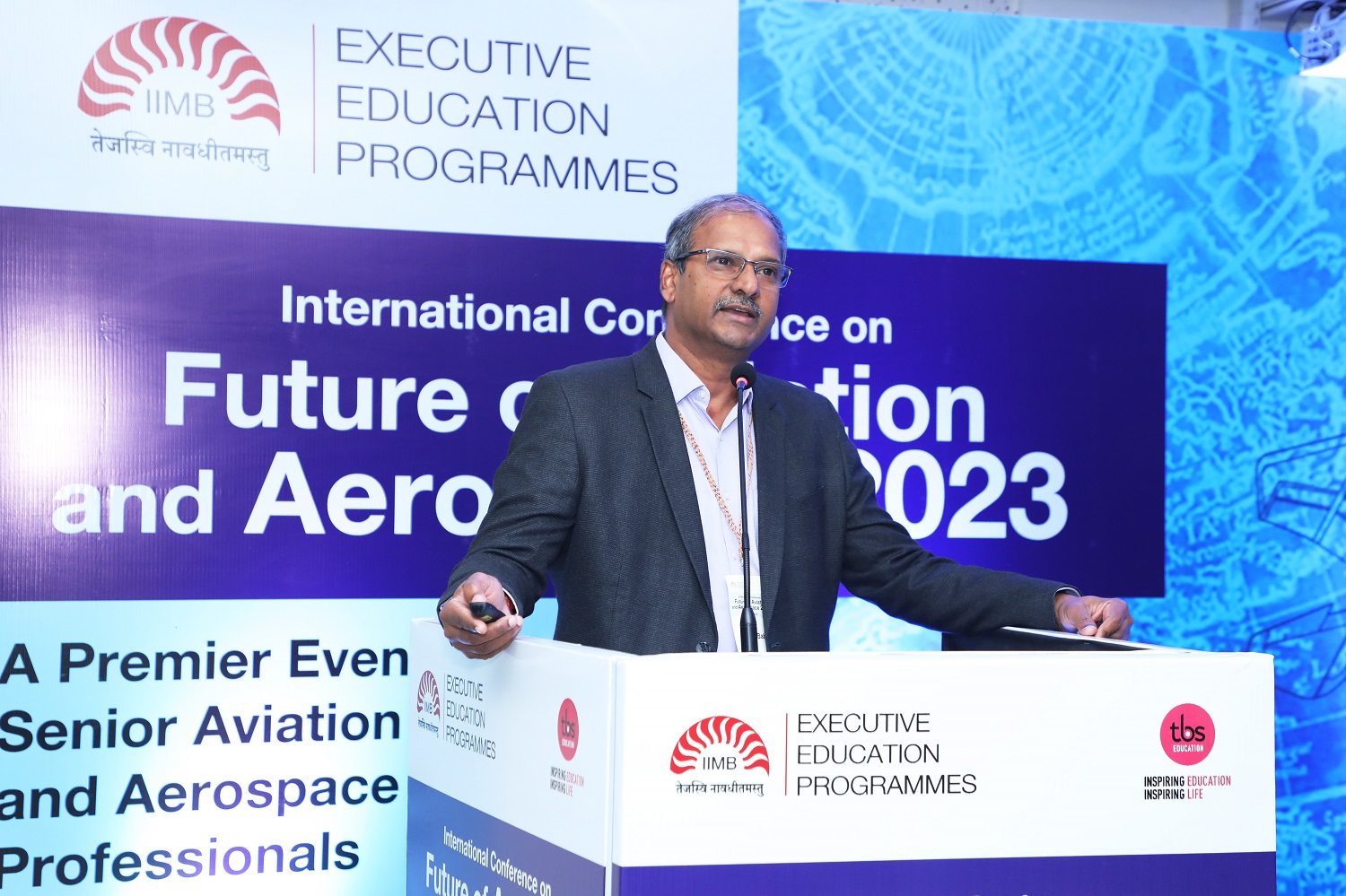 Mr. U Raja Babu, Outstanding Scientist and Director, Research Centre Imarat, spoke on 'Future of Supply Chain in Aviation and Aerospace'. Mr. Chandra Shekhar Y, Sr. Director - Global Sourcing Strategy, GE Aviation, spoke on 'Future of Supply Chain in Aviation and Aerospace'.
