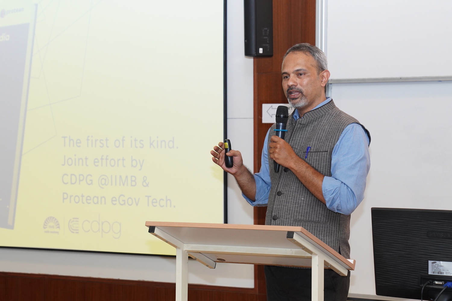 At the launch event, Dr. Vikas N. Prabhu, alumnus of the PhD programme at IIMB and member of the CDPG Research Team, presented a walkthrough of the methodology, core insights, and policy recommendations that the assessment offered.