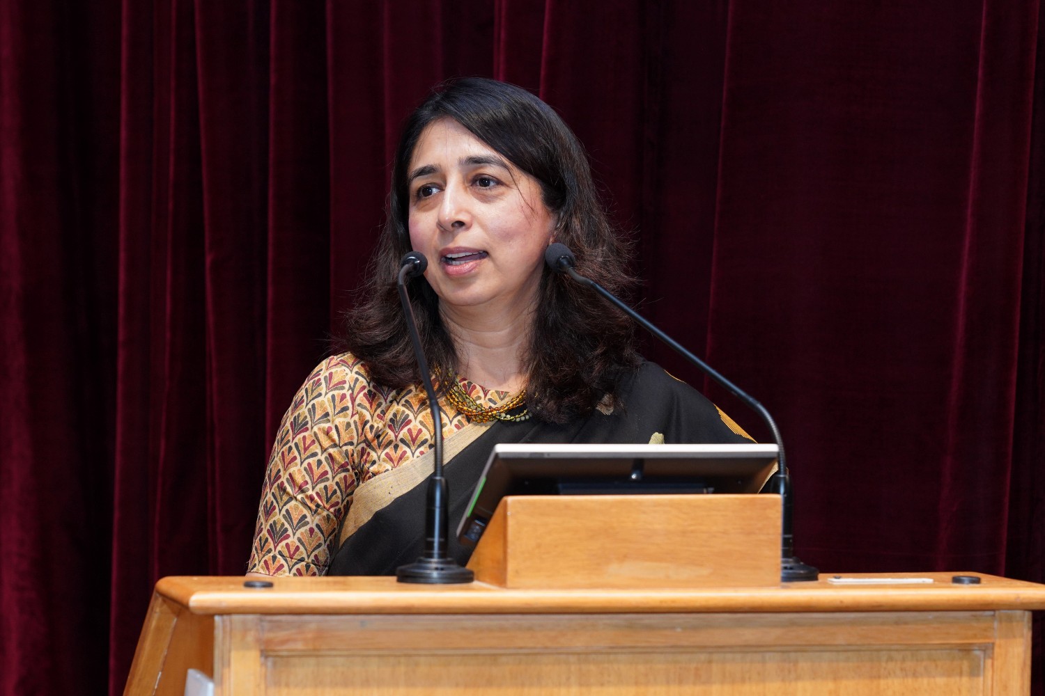Receiving the Distinguished Alumni Award (DAA) 2026, Rashmi Mohanty, PGP 1995, Chief Financial Officer, SBI Cards and Payment Services Limited, reflects on the lessons of an ultramarathon: "You cannot run anybody else's race. You can only run your own race," urging students to believe in themselves and embrace the long journey of growth.
