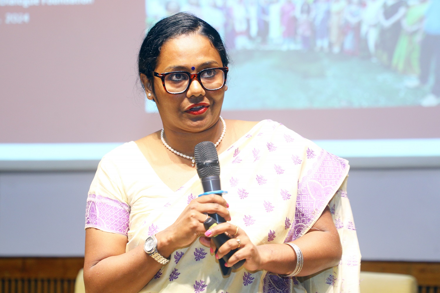 Pallabi Ghosh, Director, Impact and Dialogue Foundation, during the speaker session.