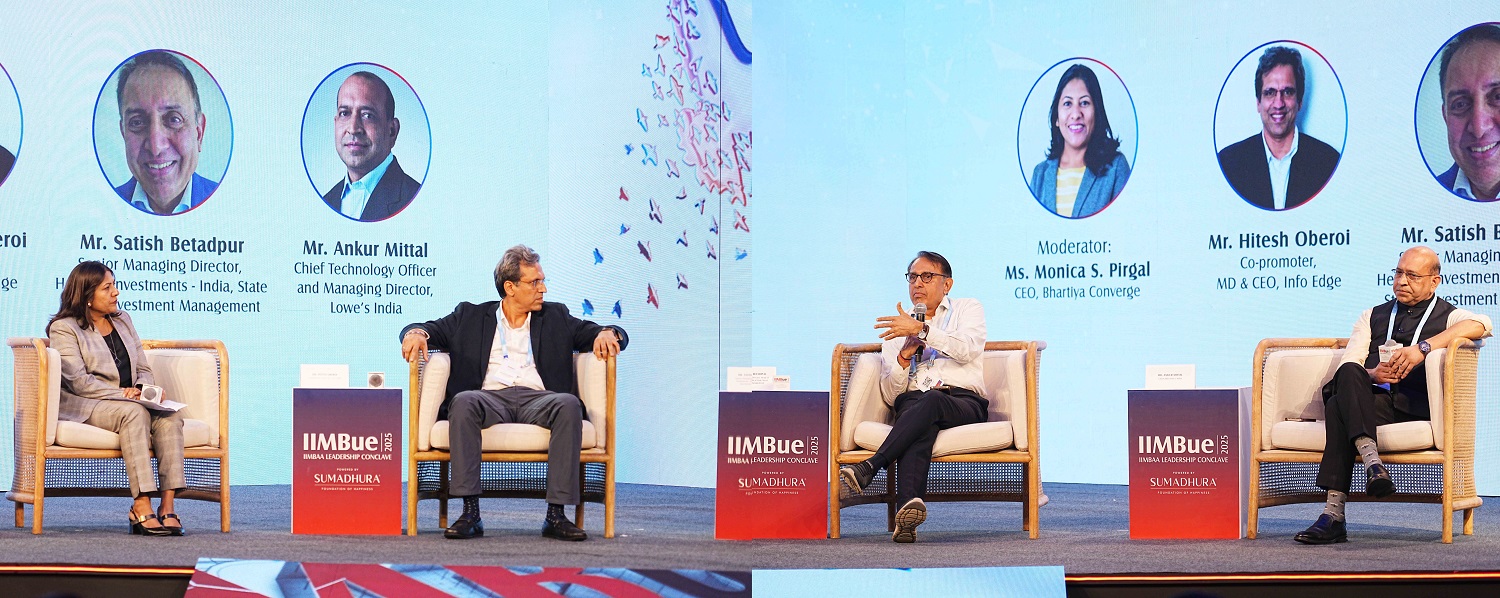 (L-R) Monica S Pirgal, CEO, Bhartiya Converge; Hitesh Oberoi, MD & CEO, InfoEdge; Satish Betadpur, Sr. MD, State Street Investment Management; and Ankur Mittal, CTO and MD, Lowe’s India, weighed in on India’s talent advantage.