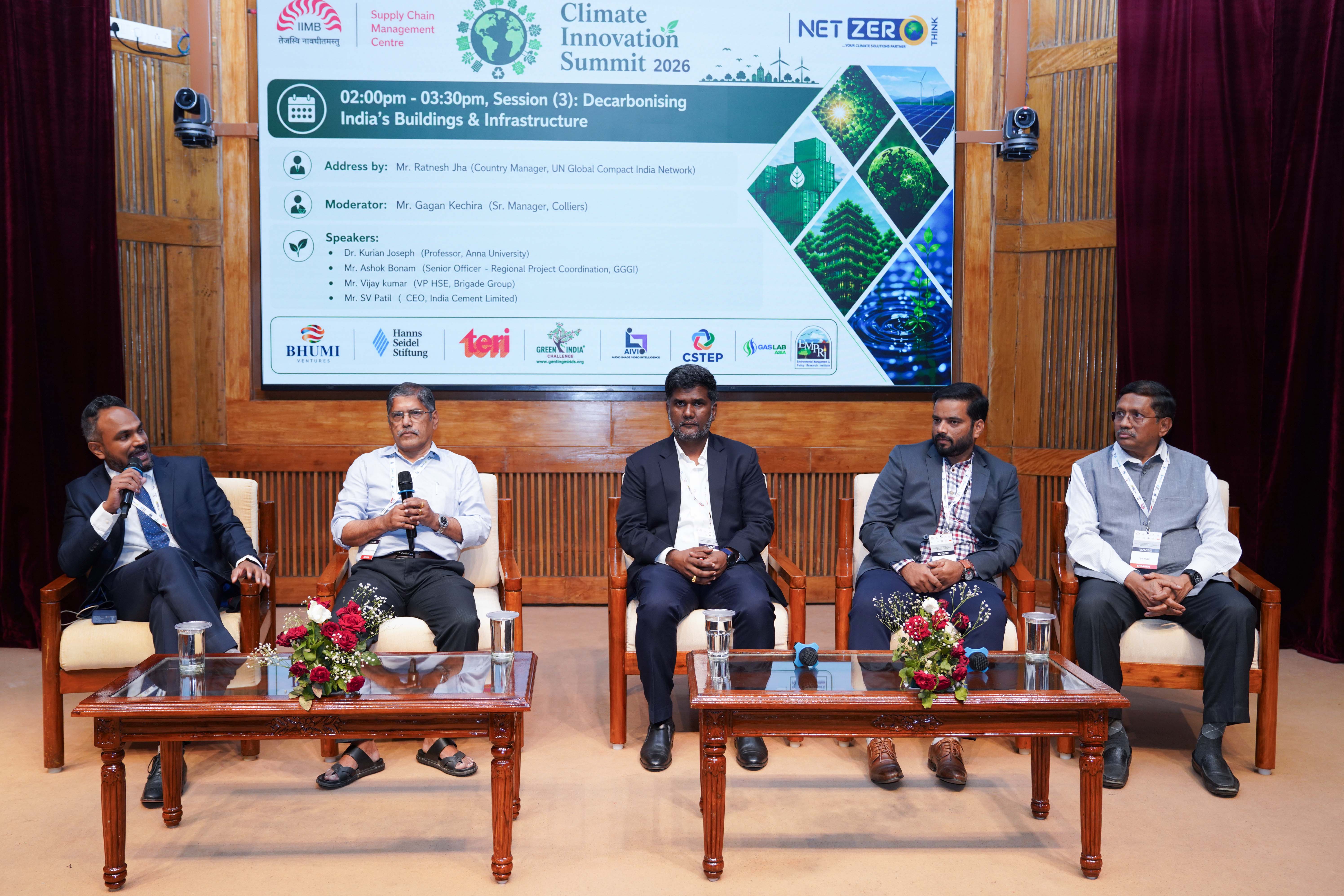 A snapshot from the discussion on ‘Decarbonizing India's Buildings & Infrastructure’.