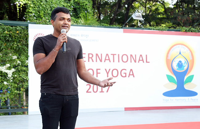 IIM Bangalore celebrates International Yoga Day on campus