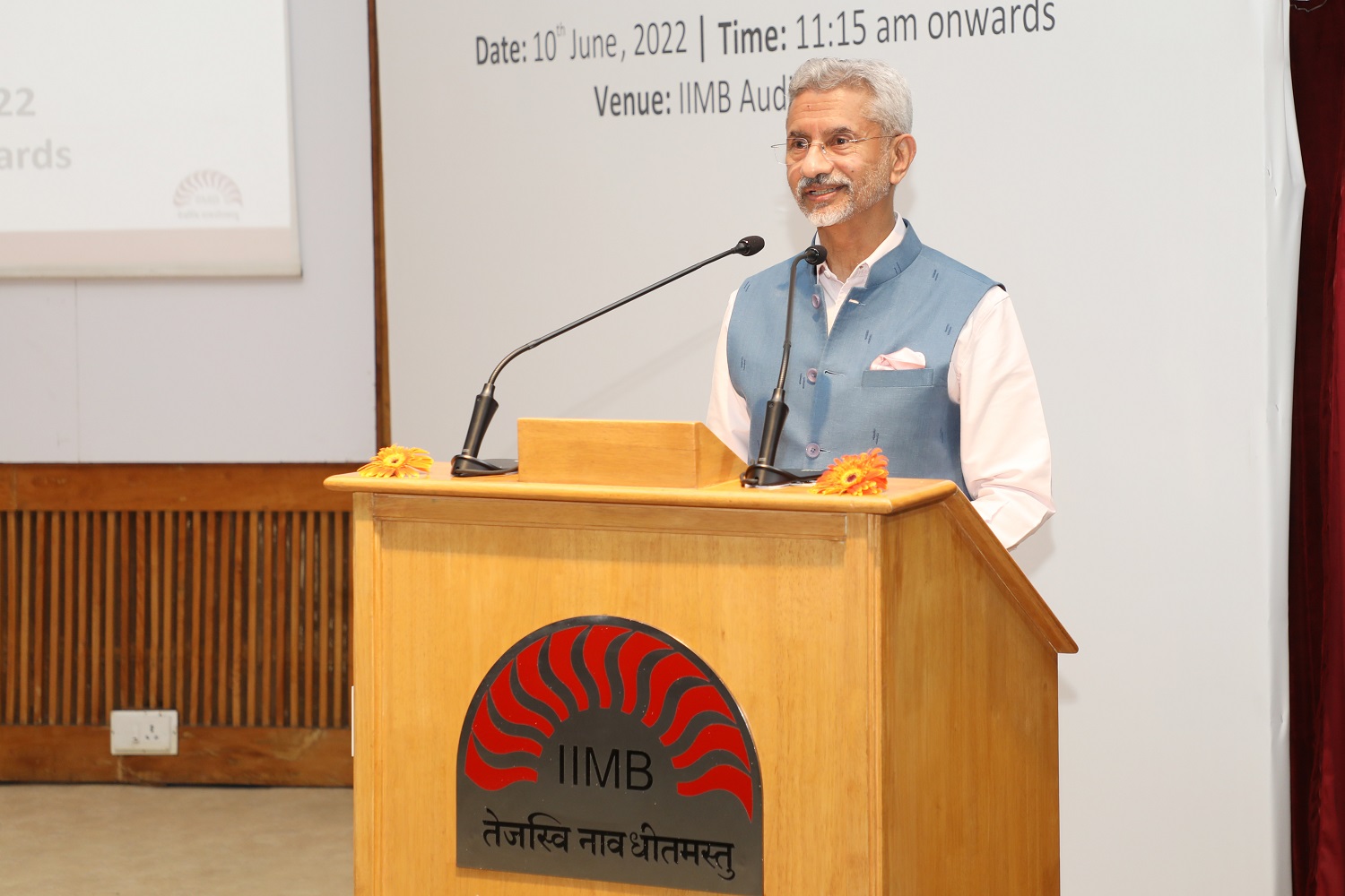 External Affairs Minister Dr. S. Jaishankar speaks to students at IIMB on ‘Atmanirbhar Bharat’.