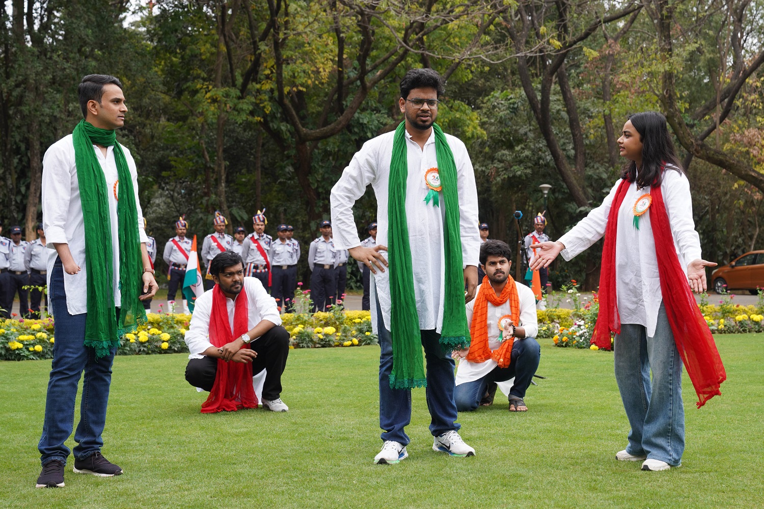 The street play by students of the drama club ‘Goonj’ themed on, ‘Swachh Bharat Abhiyan’.
