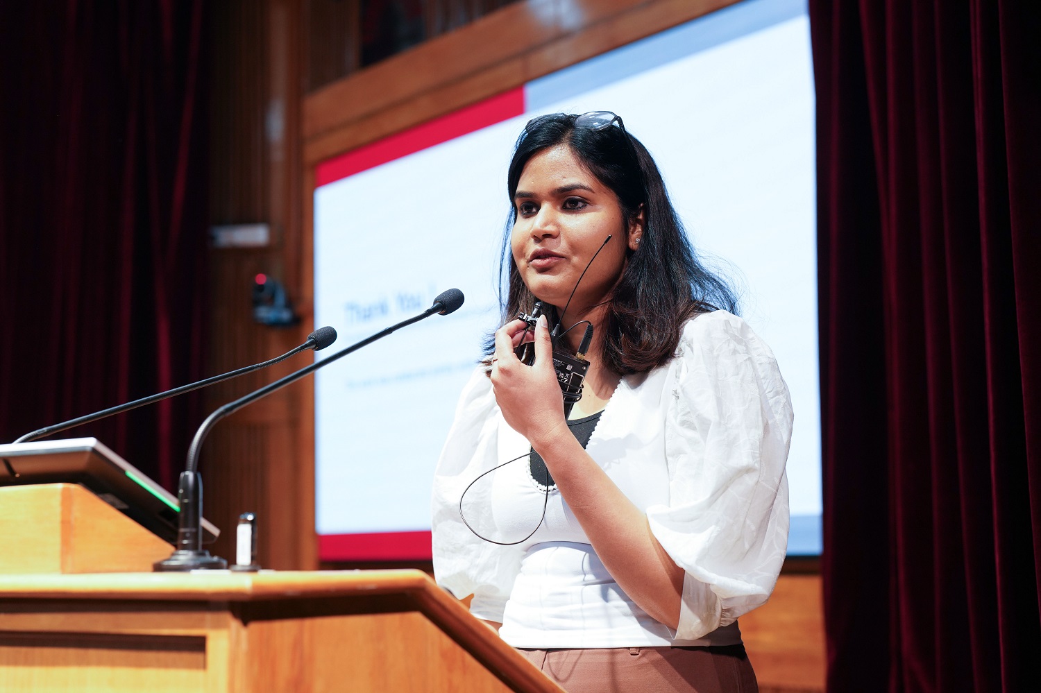 Prof. Antra, Assistant Professor, Masters’ Union, presented on 'AI-Driven Prediction of IVF Success', showcasing a machine learning model built on 7,355 patient records from Indira IVF to estimate IVF success probabilities using Explainable AI.