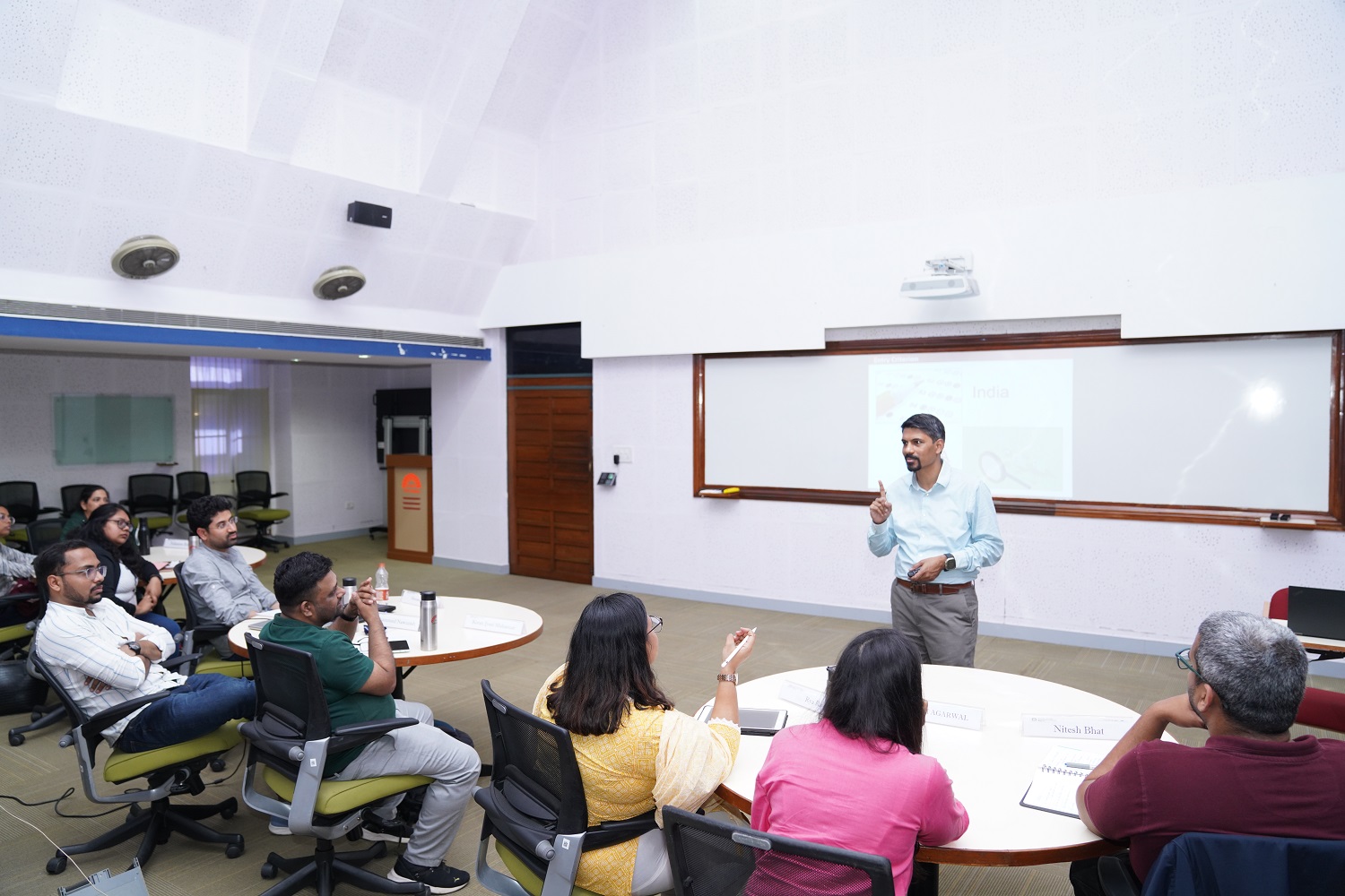 Prof. Jitamitra Desai conducting a session on ‘Teaching Quant’. 