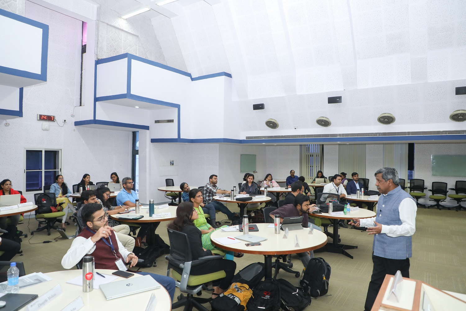 Prof. P D Jose delivering a session on ‘Tech-Enabled Learning’. 