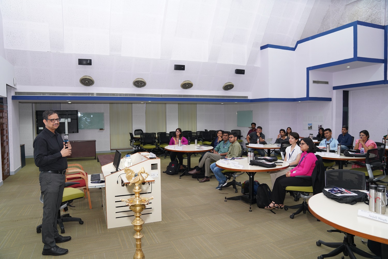 Prof. Sushanta Mishra addressing the participants during the inauguration of the 7th edition of the Doctoral Consortium. 