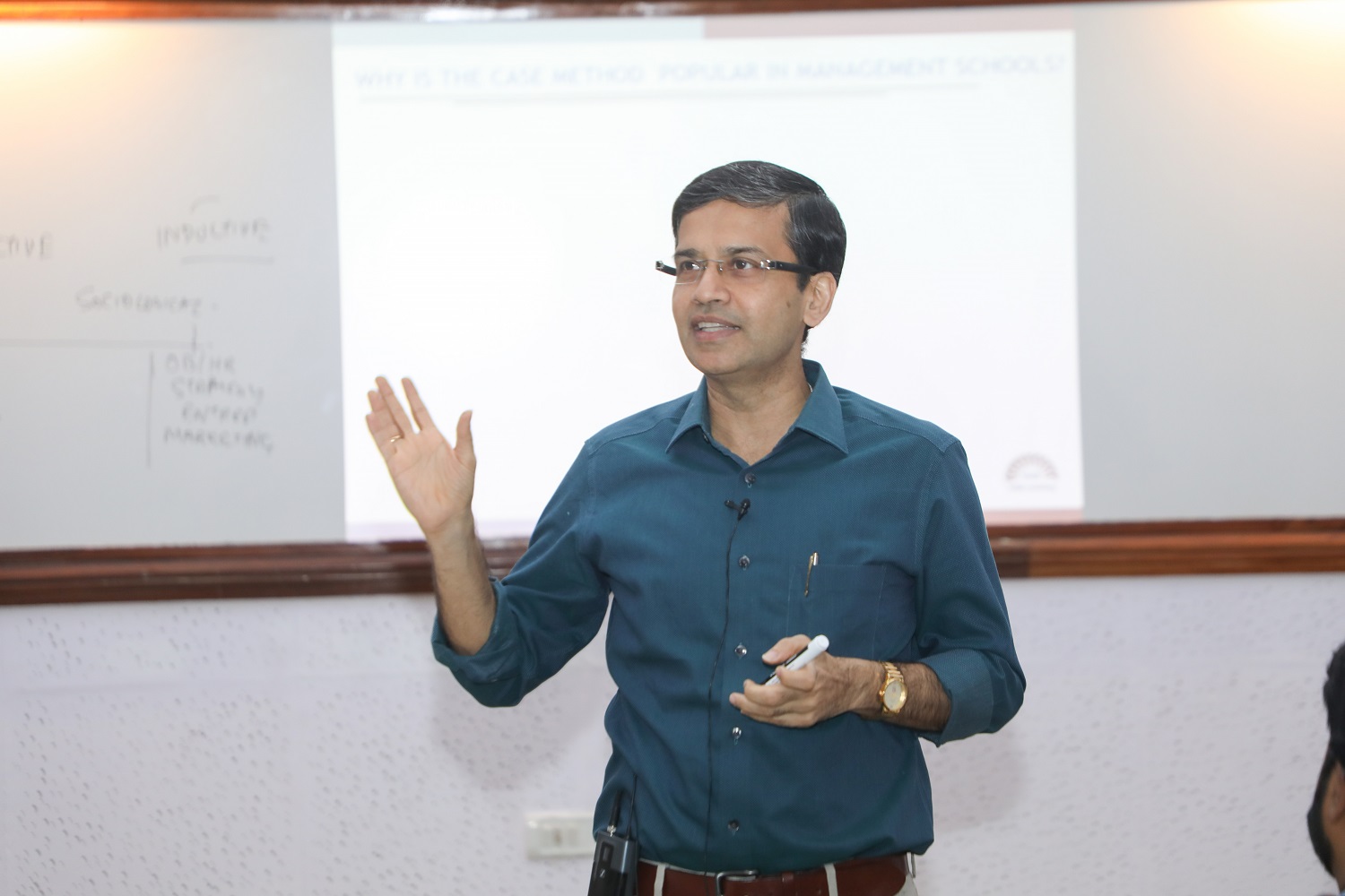 Prof. Sourav Mukherji conducting a session on ‘Case Teaching’. 
