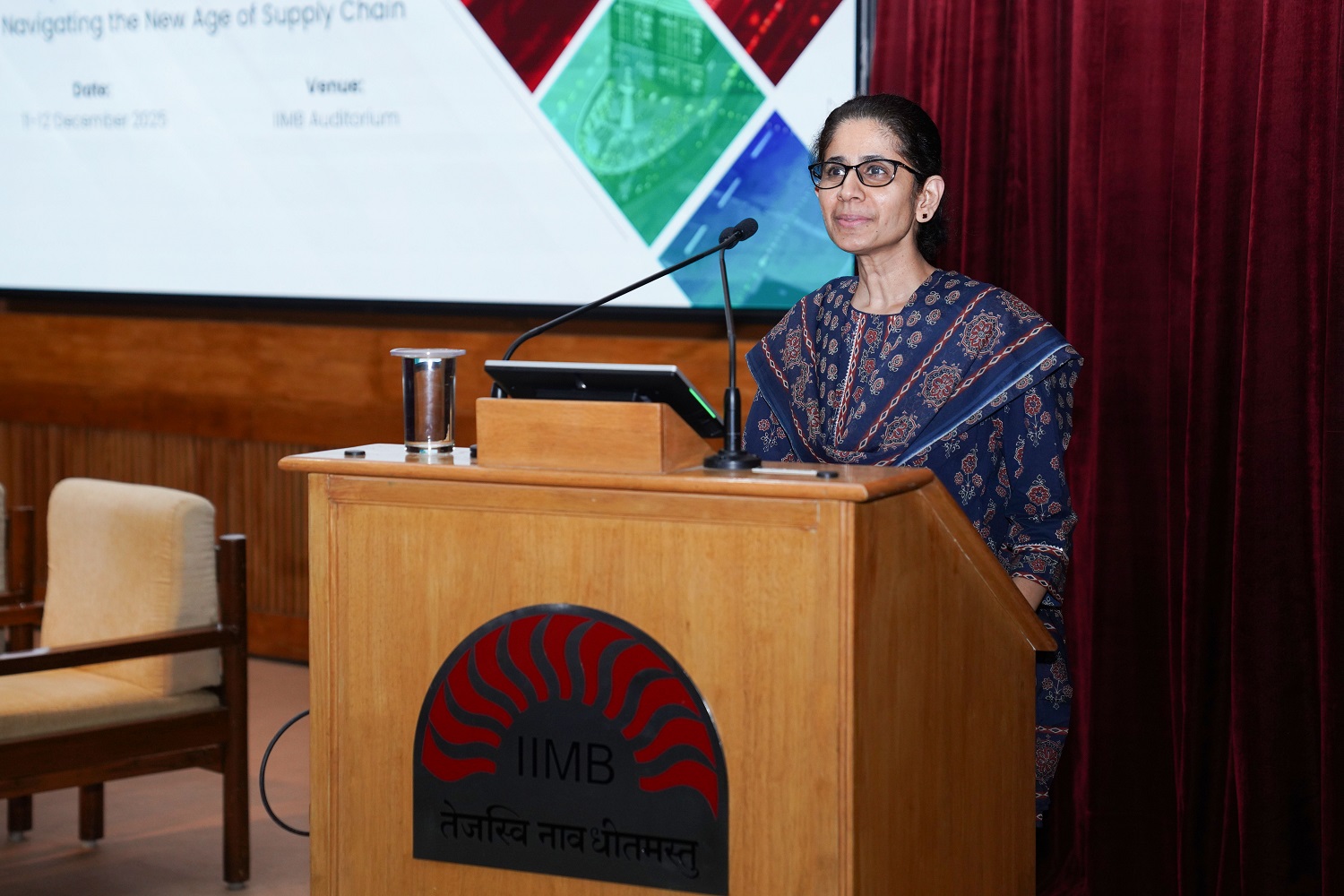 Prof. Mukta Kulkarni, Dean, Programmes and Chairperson, Office of International Affairs, addressed the gathering during the valedictory session.