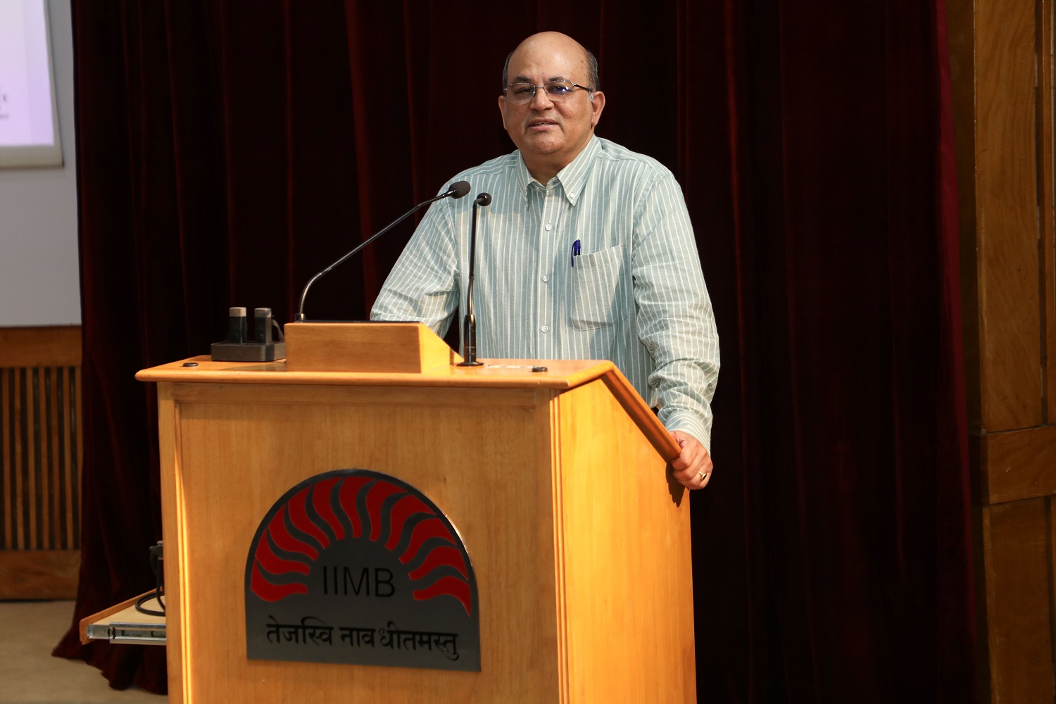 Prof. Rishikesha T Krishnan, Director, IIMB, while addressing the audience says that he looked forward to CPP contributing more towards policy, which can play a significant role in combating the decline in social values