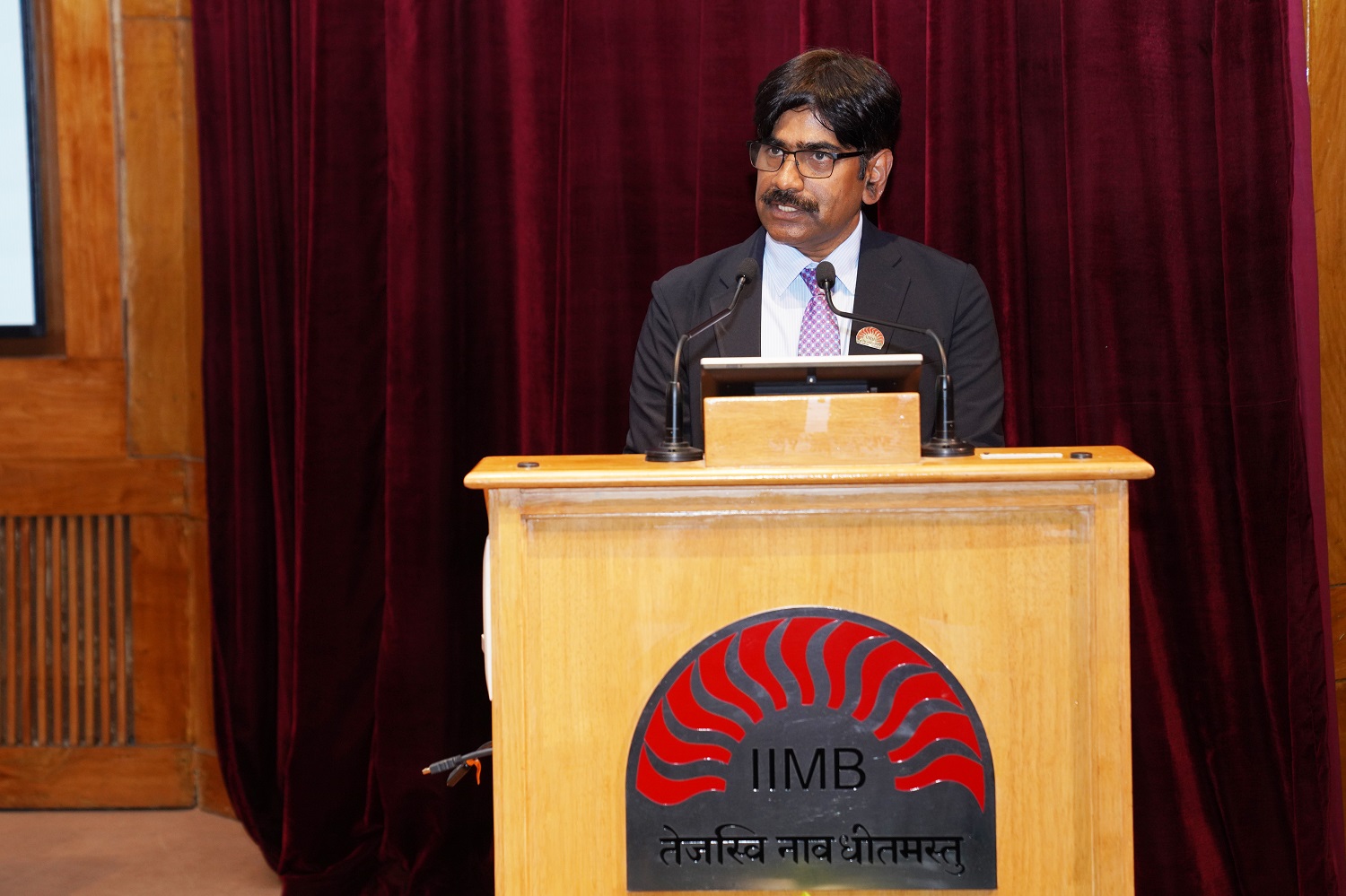 Prof. U Dinesh Kumar, Director In-charge, IIM Bangalore, highlights the Institute’s major accomplishments over the past year, during his address at IIM Bangalore’s 52nd Foundation Day celebrations, on 28th October 2025.