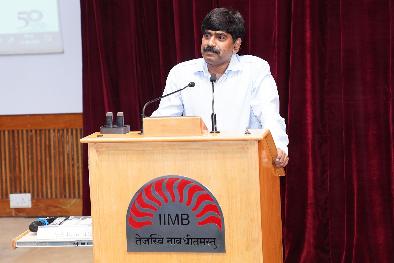 Prof. U Dinesh Kumar, Dean, Faculty, Chairperson, Data Centre & Analytics Lab and faculty in the Decision Sciences area of IIMB, in his address pointed out that in the age of emerging technologies like Generative AI which has far-reaching impact, and which may result in five to ten percent jobs disappearing or changing the way those are done currently, the students need to be ready for that kind of augmentation.