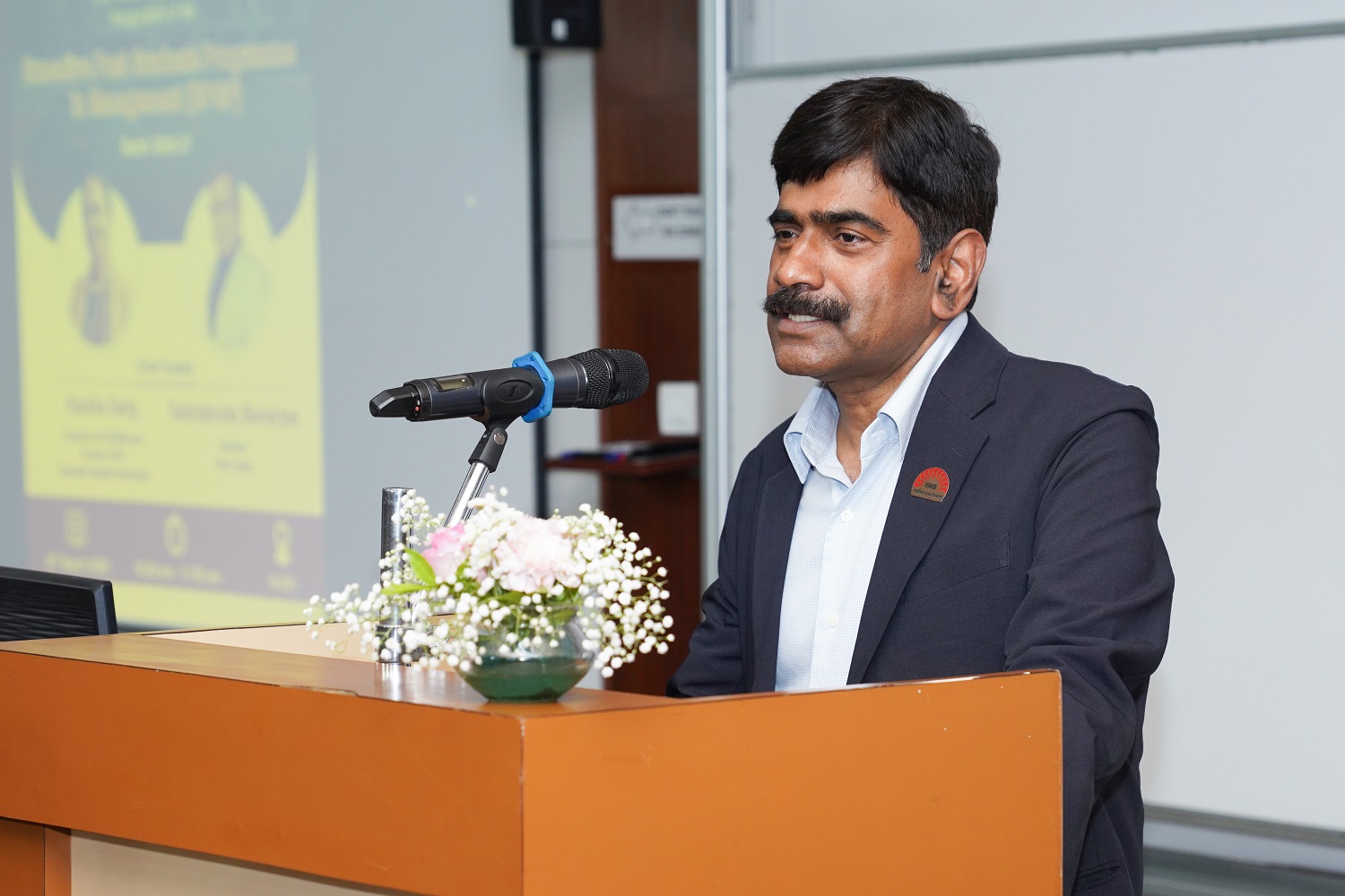 Prof. Dinesh Kumar, Director-in-charge, IIM Bangalore, welcomes the students and discusses Socrates' philosophy, reminding them that true learning begins with humility. 
