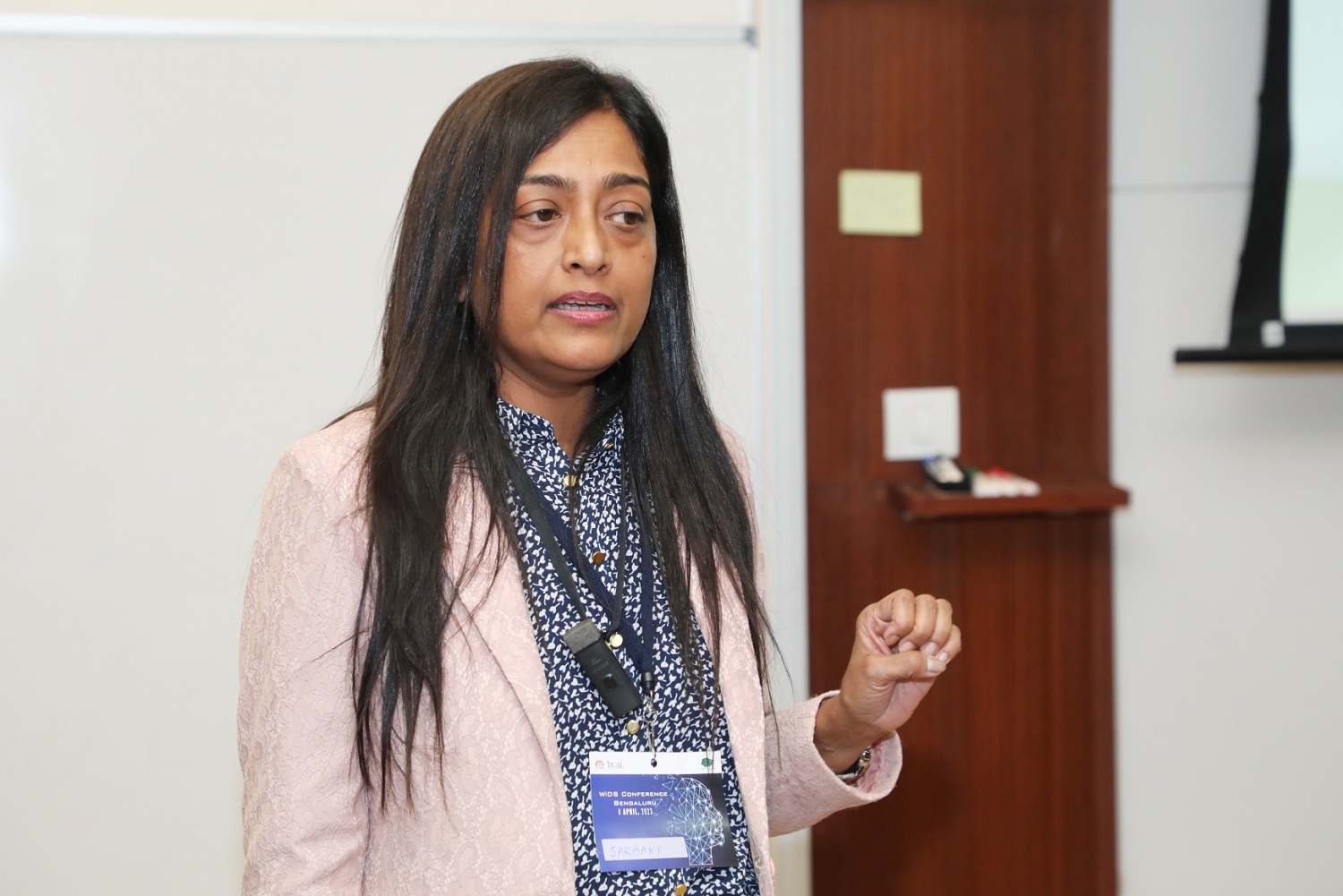 Sarbani Maiti, Vice President Data Science, Veersa Technologies, spoke on 'AI in Healthcare : The Power of NLP in Clinical Text Processing' at WiDS Bengaluru Conference.