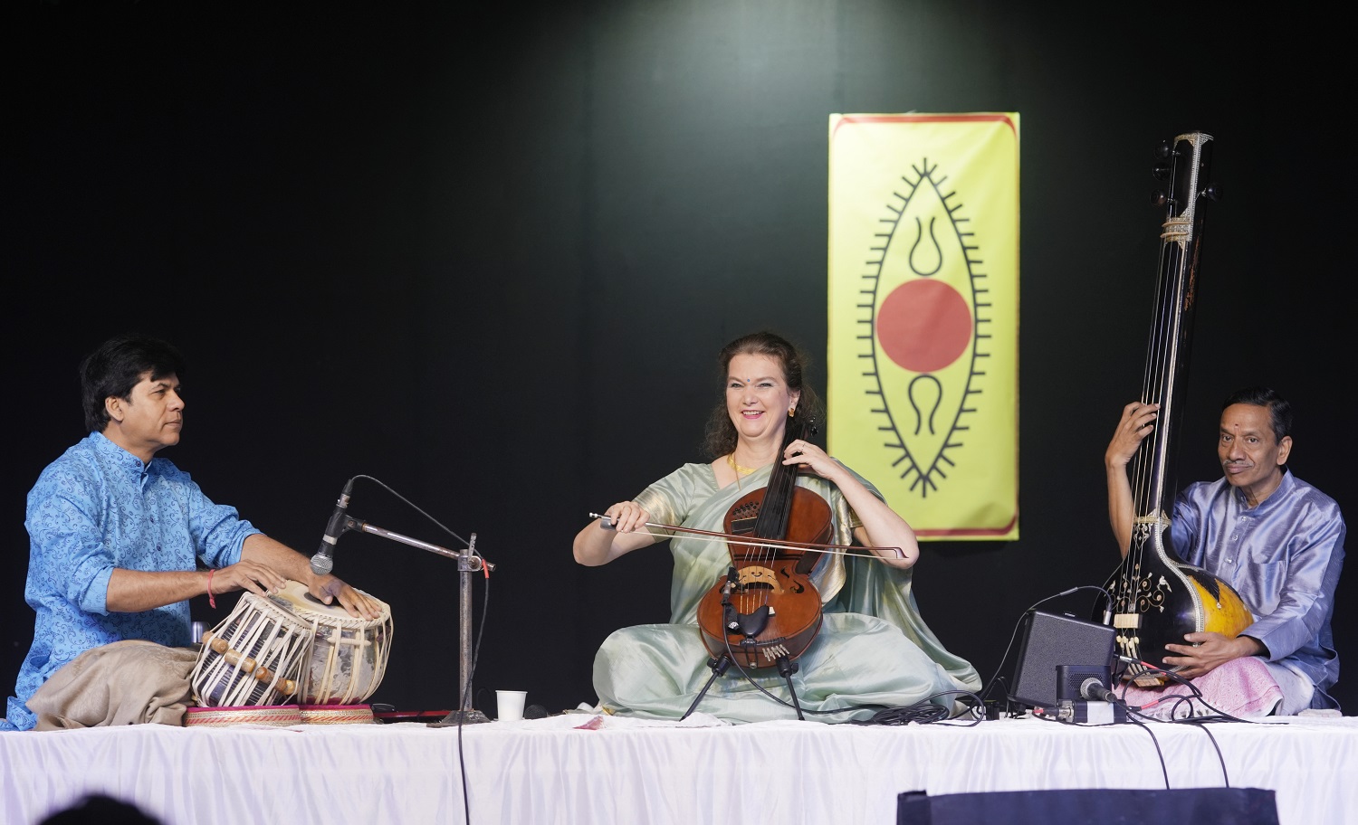 Cellist Smt. Saskia Rao De Haas at Yamini 2023.