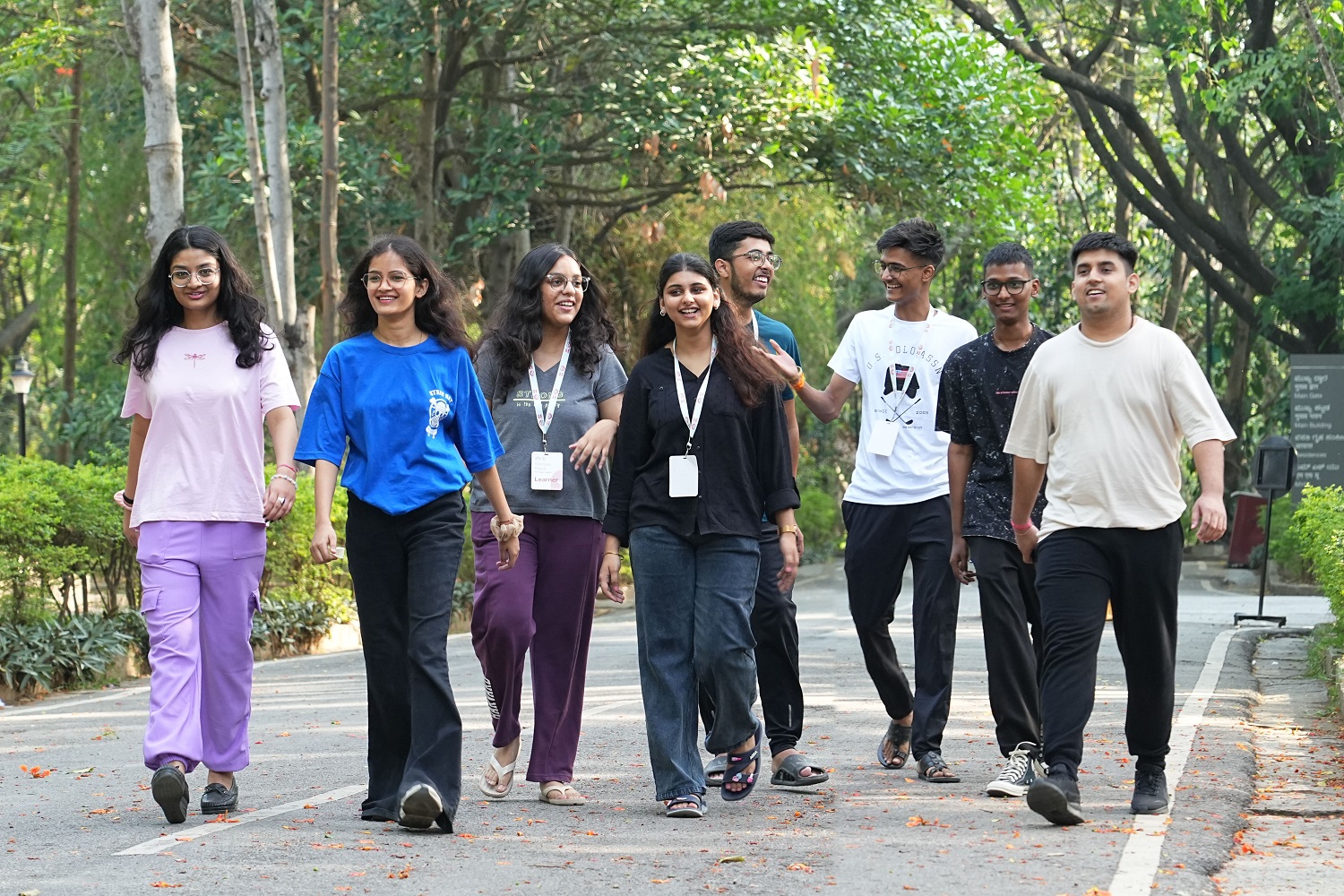 The campus visit was filled with discovery, laughter, and lots of photos.