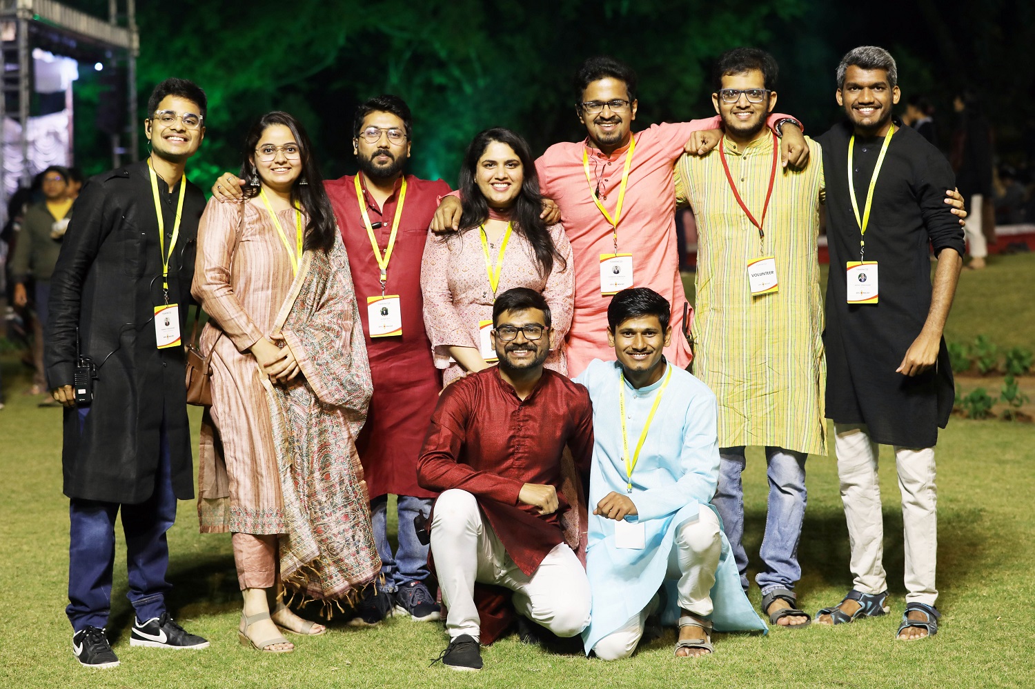 The student organizing committee of Yamini 2023 at IIMB. 