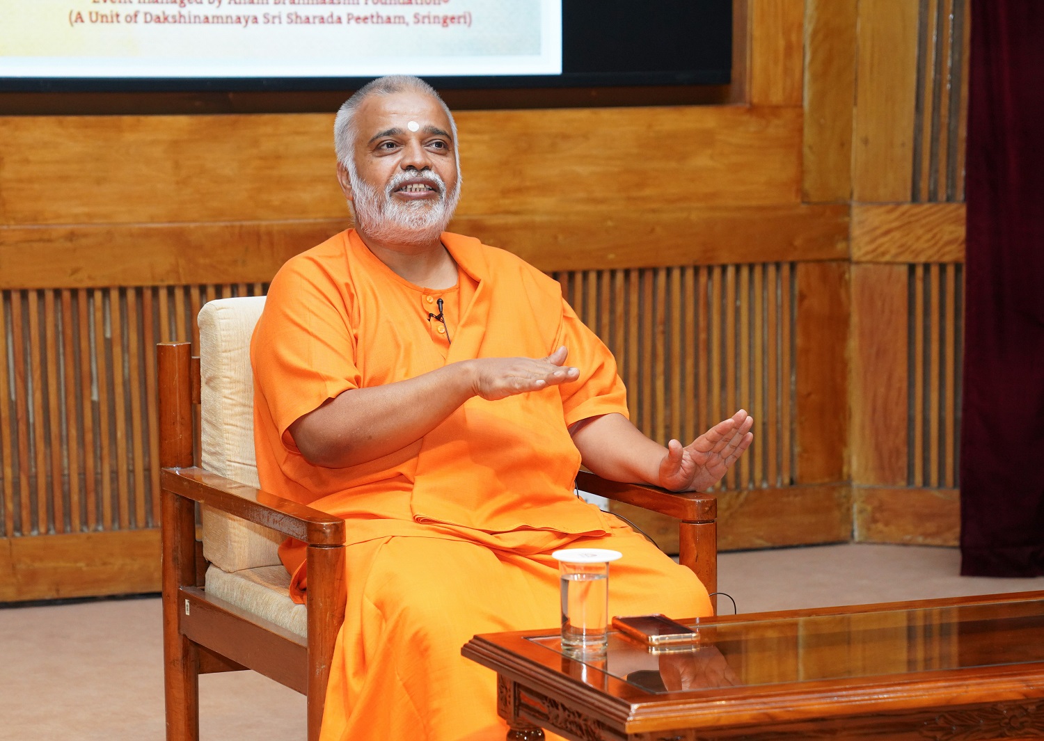 Swami Sri Aditya Nanda, Regional Head, Chinmaya Mission, Karnataka, addressed the occasion.