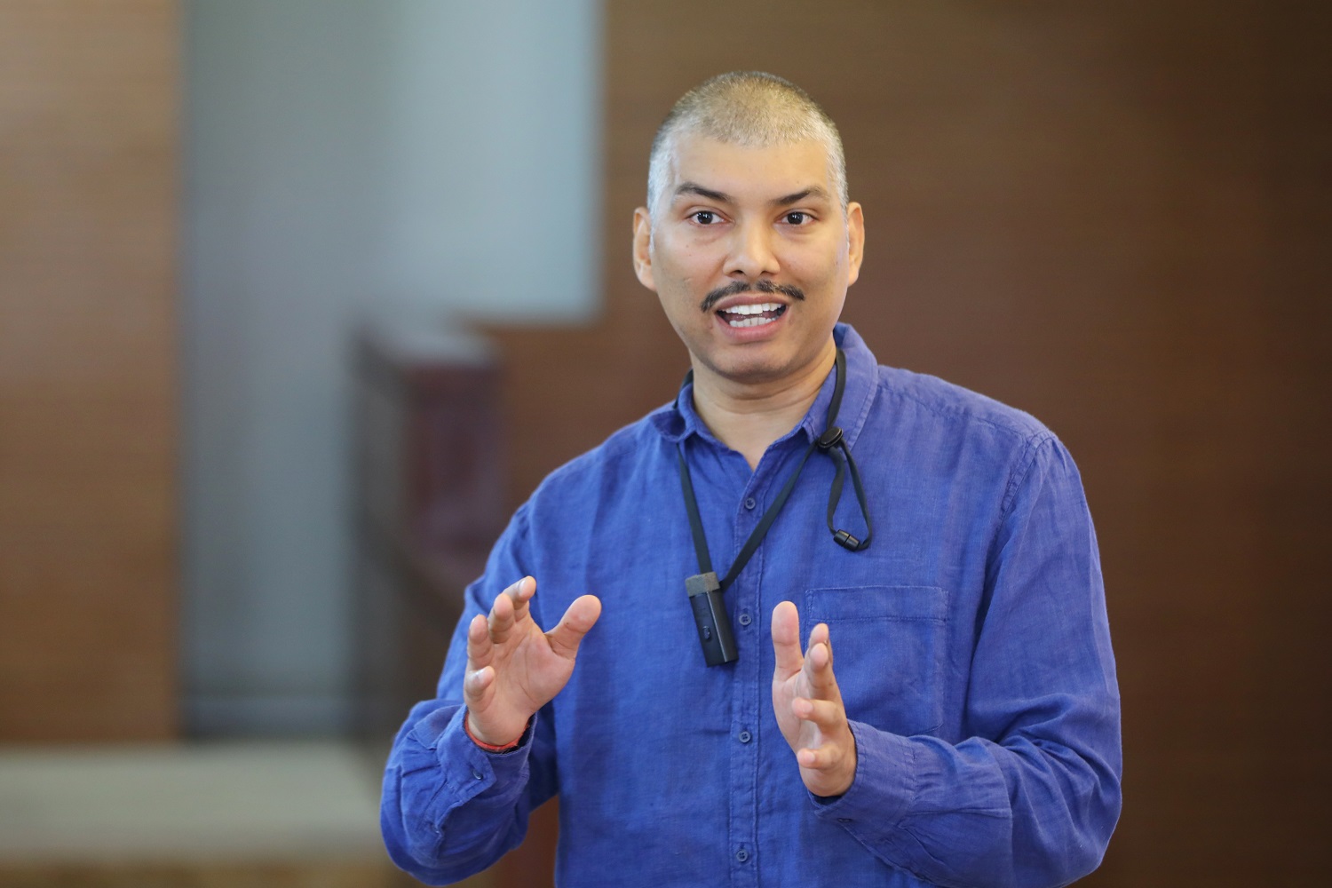 Vinay Kumar Jha, IIM Ahmedabad, presents his paper titled, ‘Assigning bureaucrats to achieve national integration and equal distribution of merit’, at the IMR Doctoral Conference, at IIMB on 3rd Fe