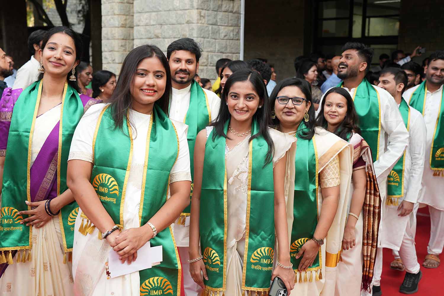 The graduating students as they join IIM Bangalore’s 51st Convocation procession.