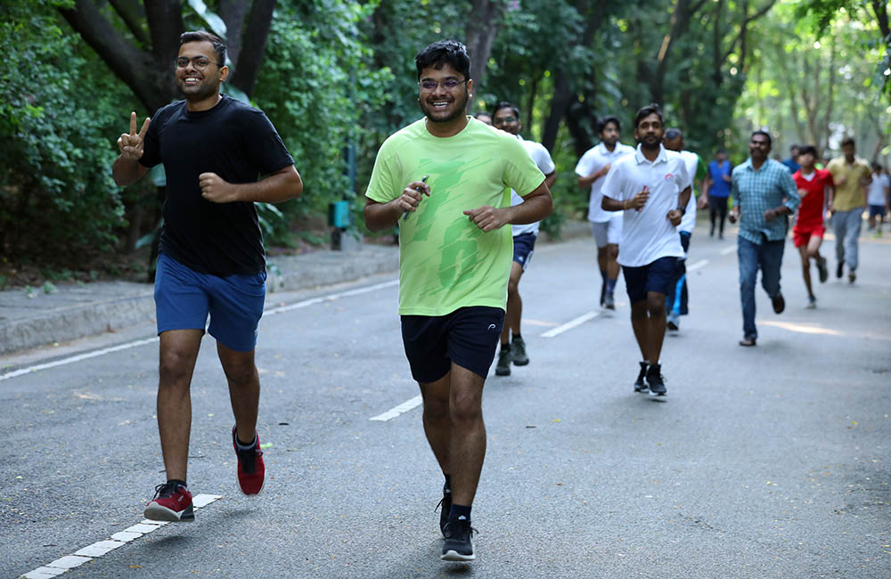 Snapshots of the ‘Campus Run’.