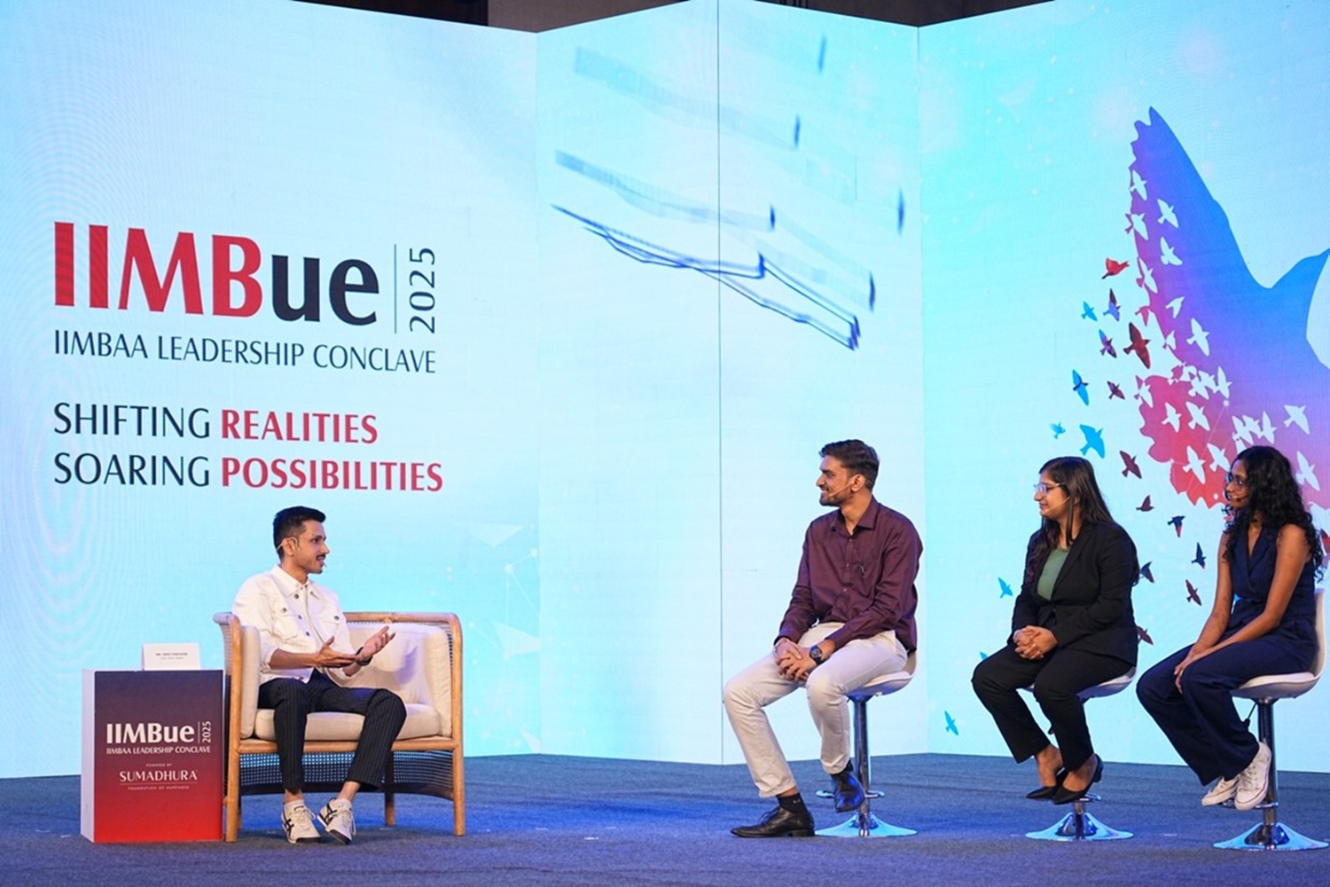 Amol Parashar, Actor, Writer and Storyteller, in conversation with student representatives from IIMB on ‘Performing Arts in the Age of Screens: Keeping Human Connection Alive’.