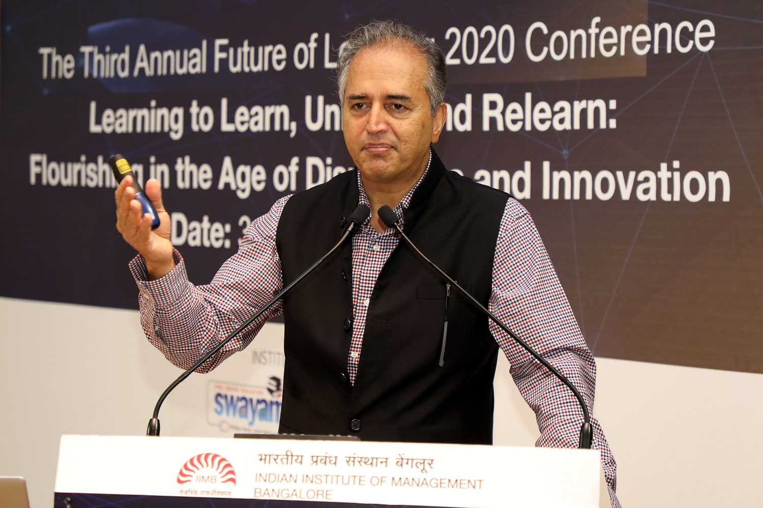 Dr. Devi Prasad Shetty, Chairman and Senior Consultant Cardiac Surgeon, Narayana Group of Hospitals, Bengaluru, at the Future of Learning 2020 Conference on January 4, 2020.