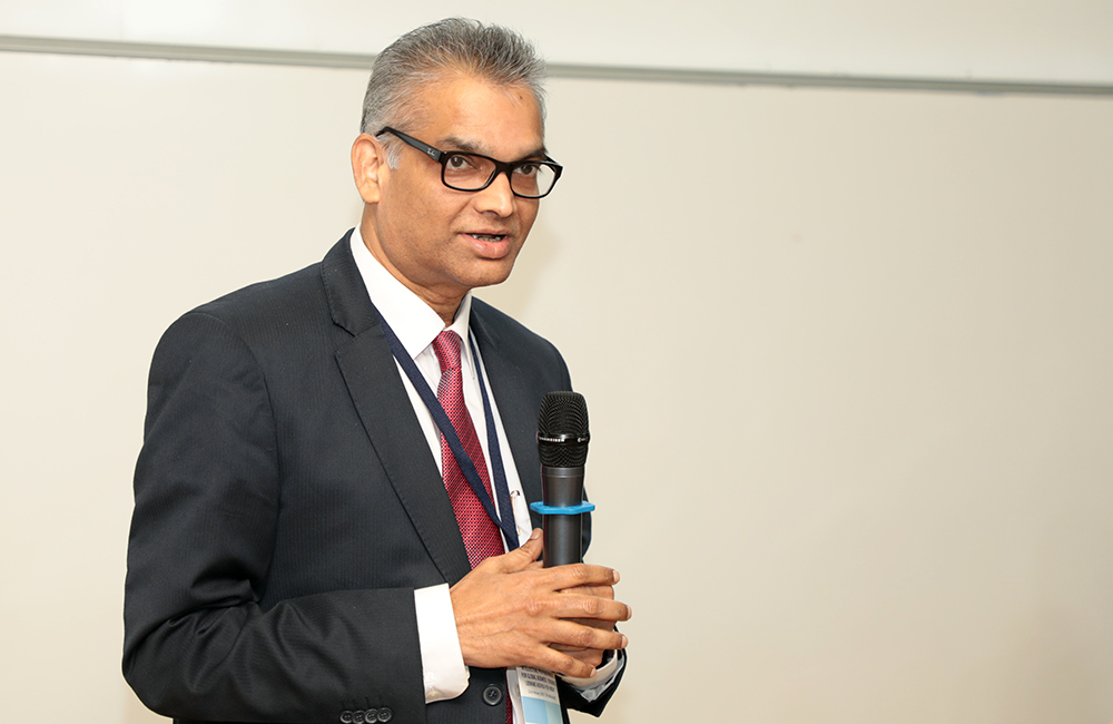 Dr. Santosh Mohanty, Tata Consultancy Services, gives the closing remarks at the IPR workshop. 