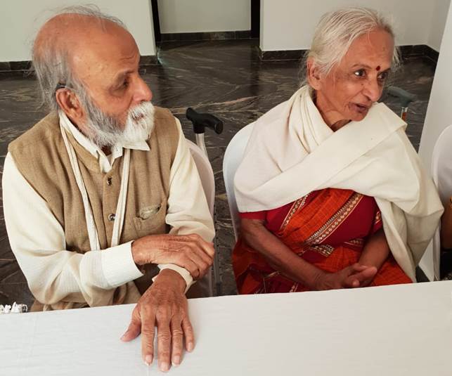 Prof. Vatsala Nagarajan with her husband.