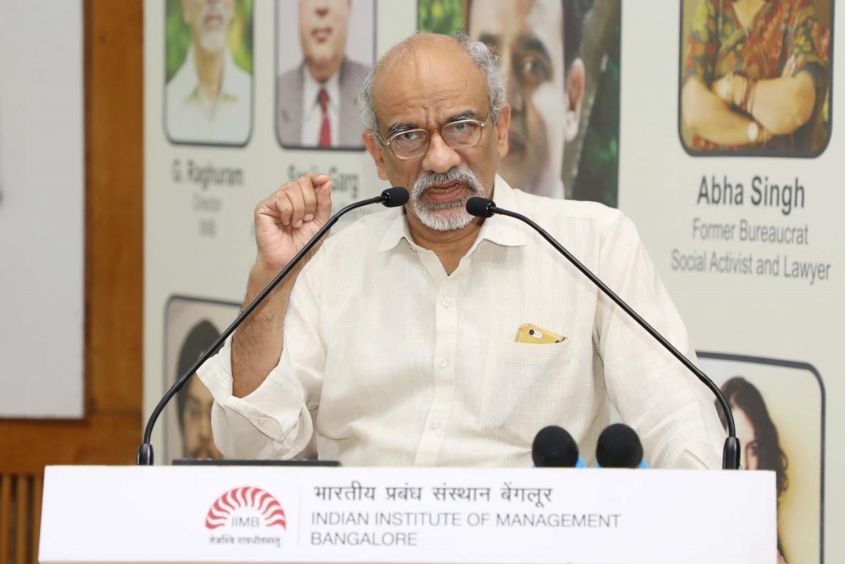 Prof. G Raghuram, Director, IIM Bangalore, delivering the inaugural address at Utthan 2019, a Public Policy Summit on the theme ‘Bridging the Gap – Innovative and Inclusive India’ on November 10, 2019