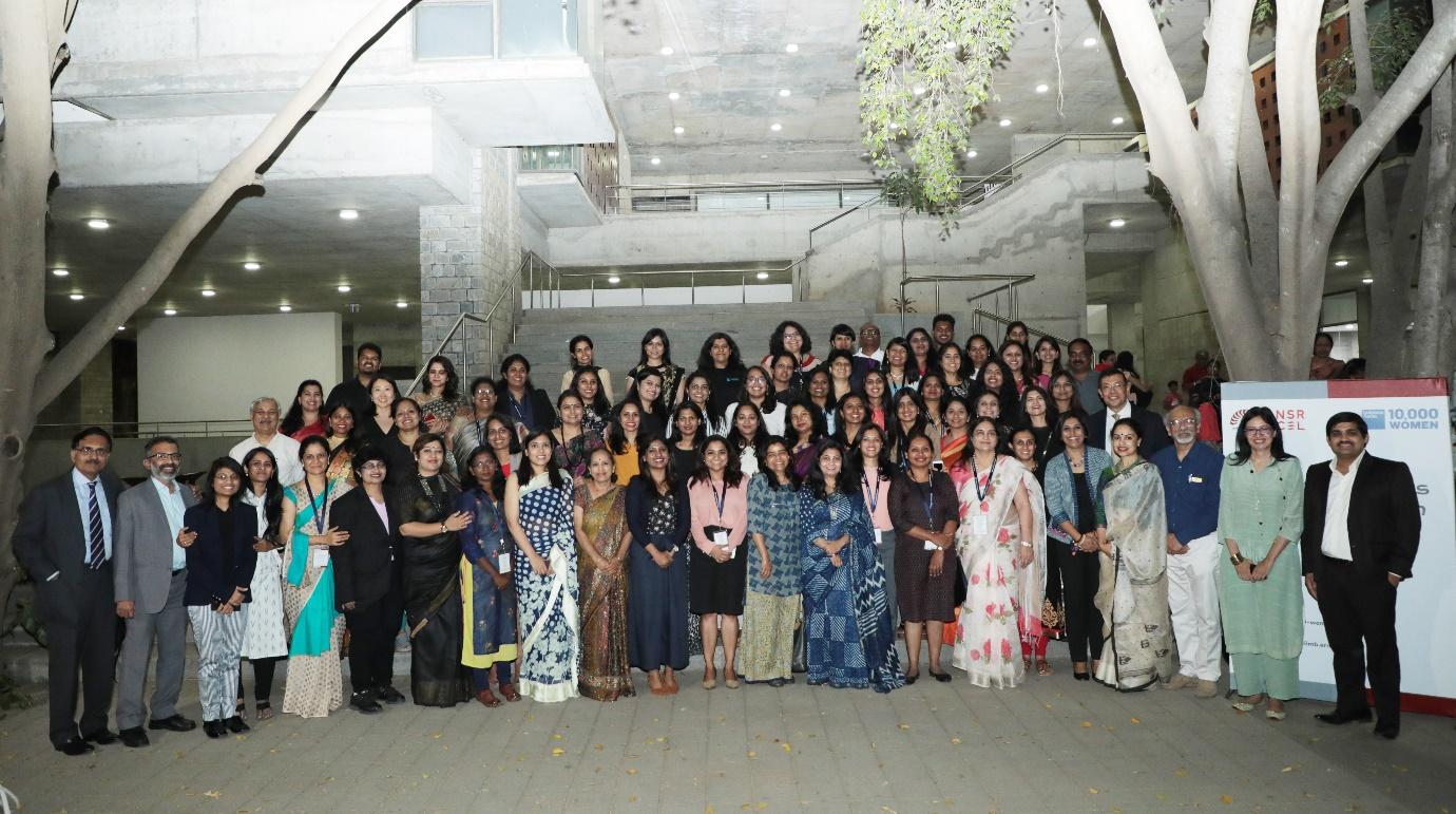 A snapshot of the participants and delegates at the Graduation Ceremony of the Goldman Sachs 10,000 Women Program at IIMB on March 08, 2019.
