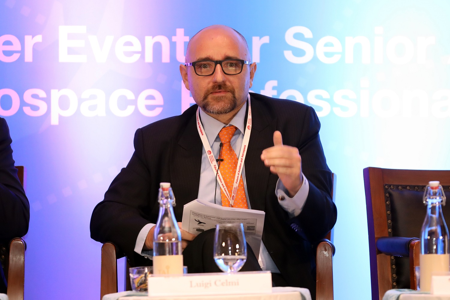  Luigi Celmi, CEO, Lufthansa Technik Services India, at the conference.