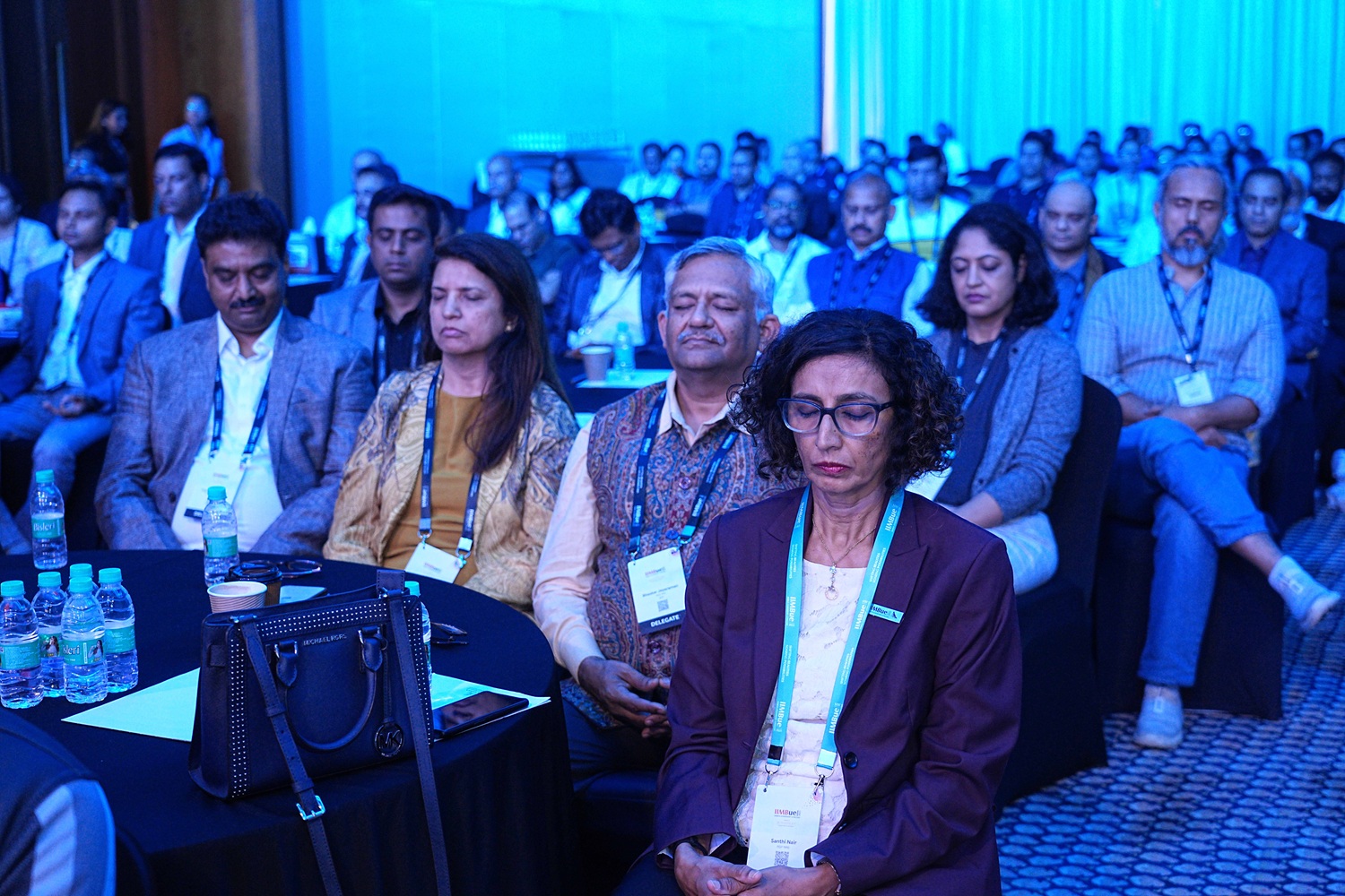 The conversation concluded with a brief meditation session.